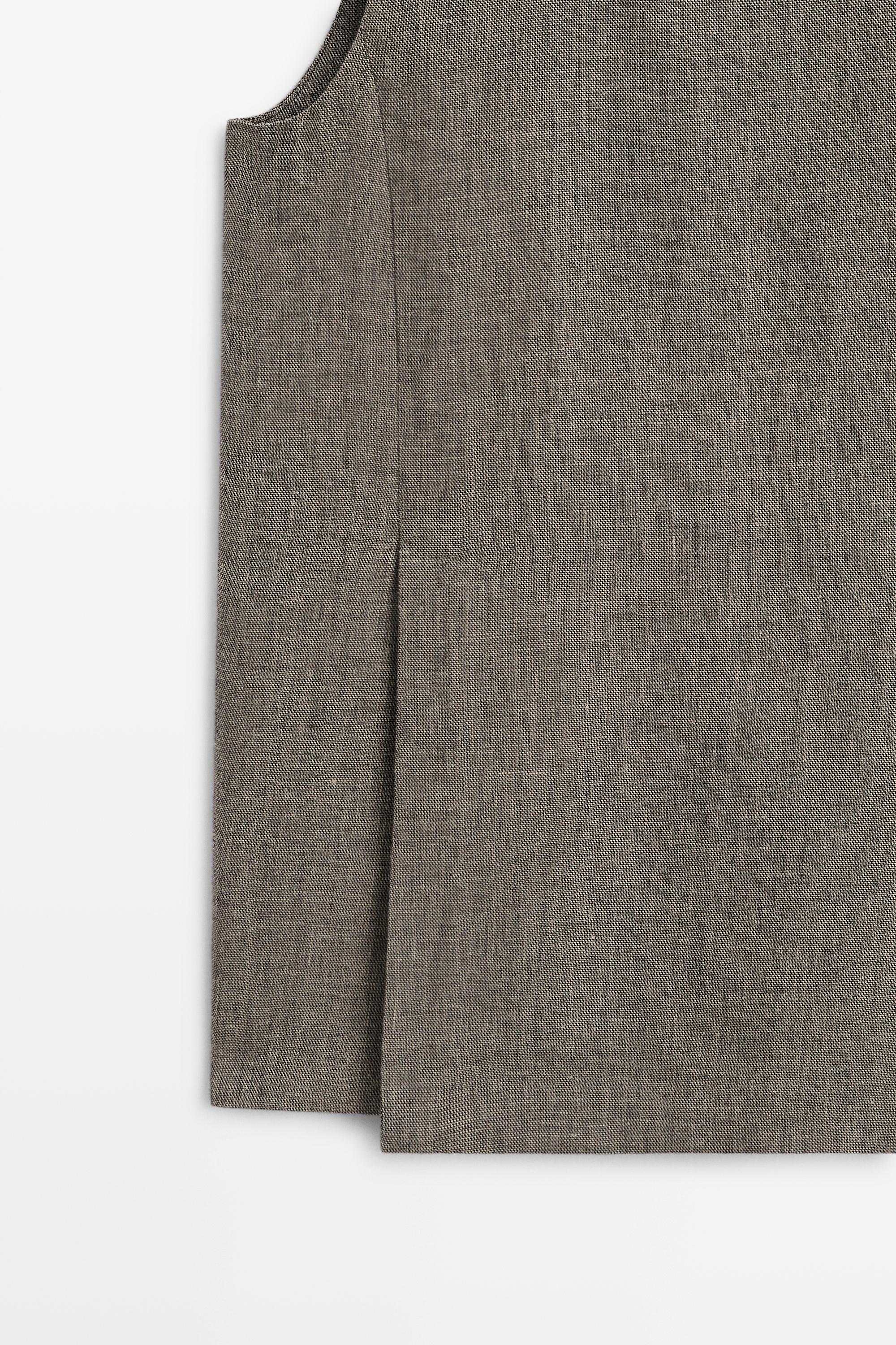 STUDIO textured top with cut-out details — GREENISH
