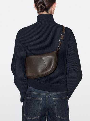 Small nappa leather bag — BROWN 8