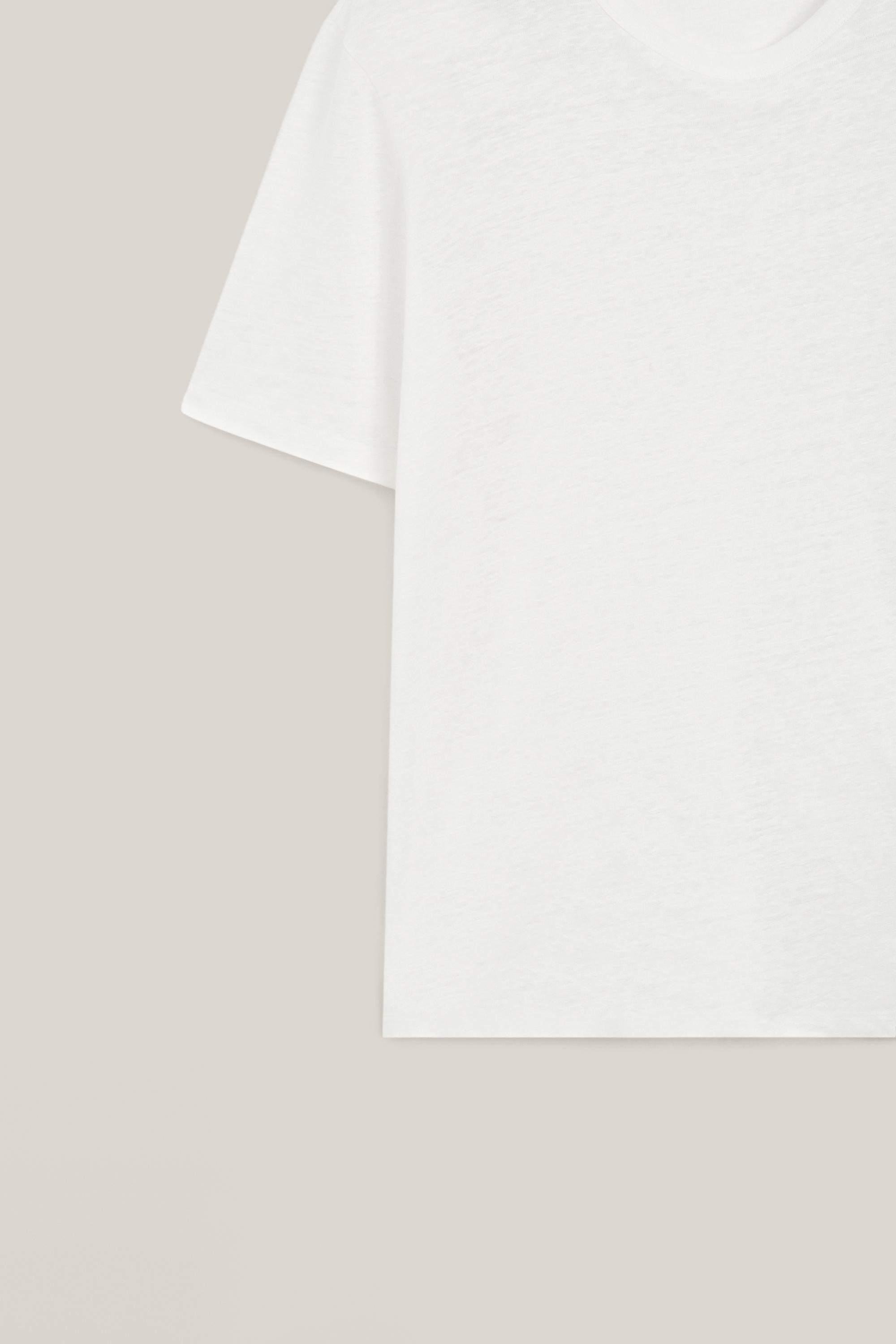 100% linen short sleeve T-shirt - LIMITED EDITION — Off white