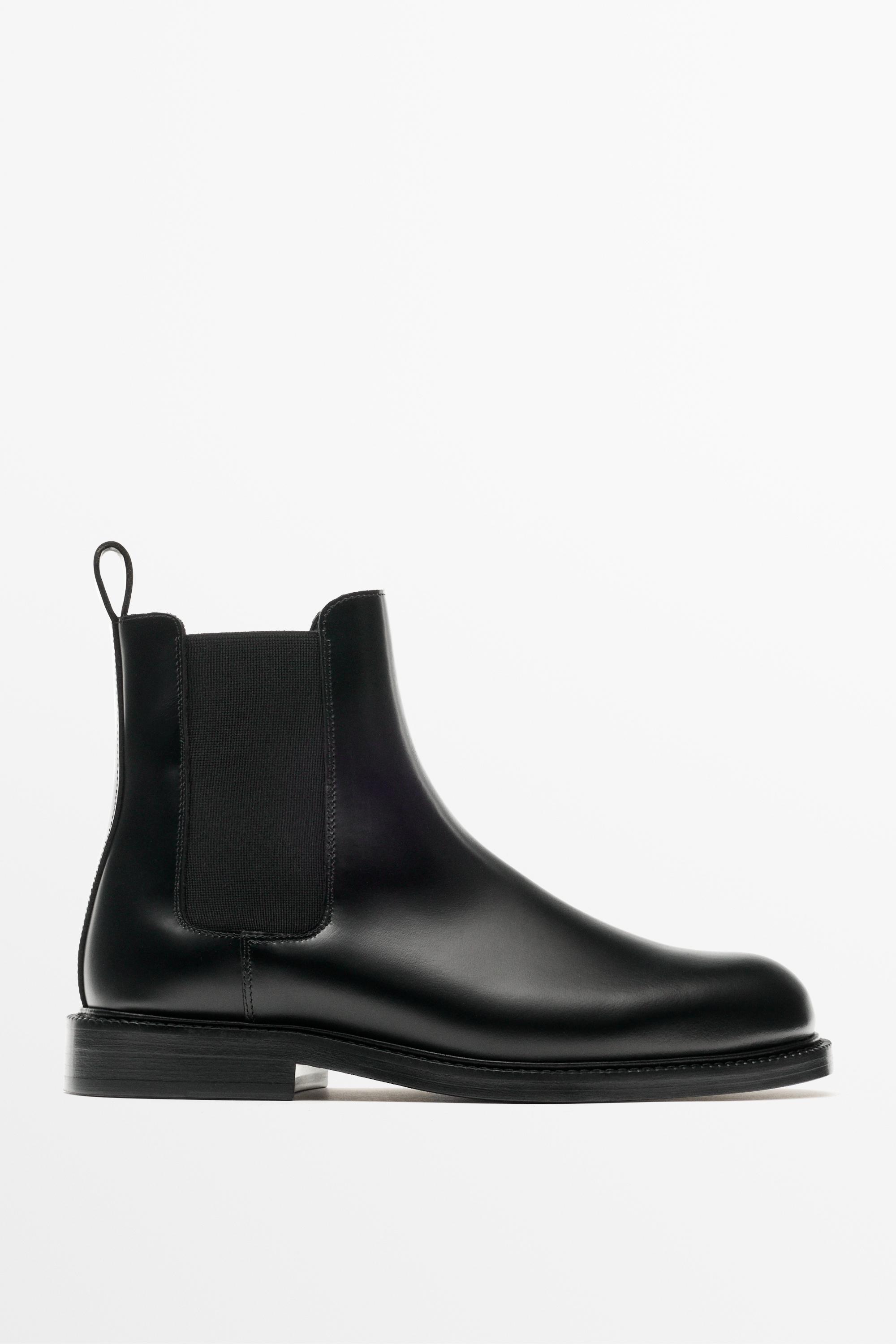 Men’s Smooth Leather Dress Chelsea Boots