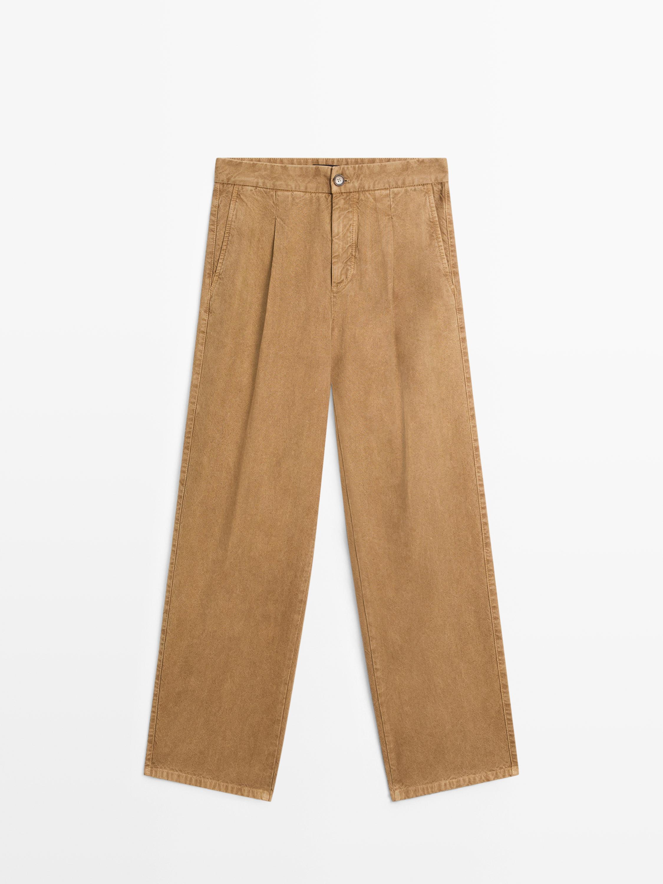 Pantalón relaxed fit tiro alto
