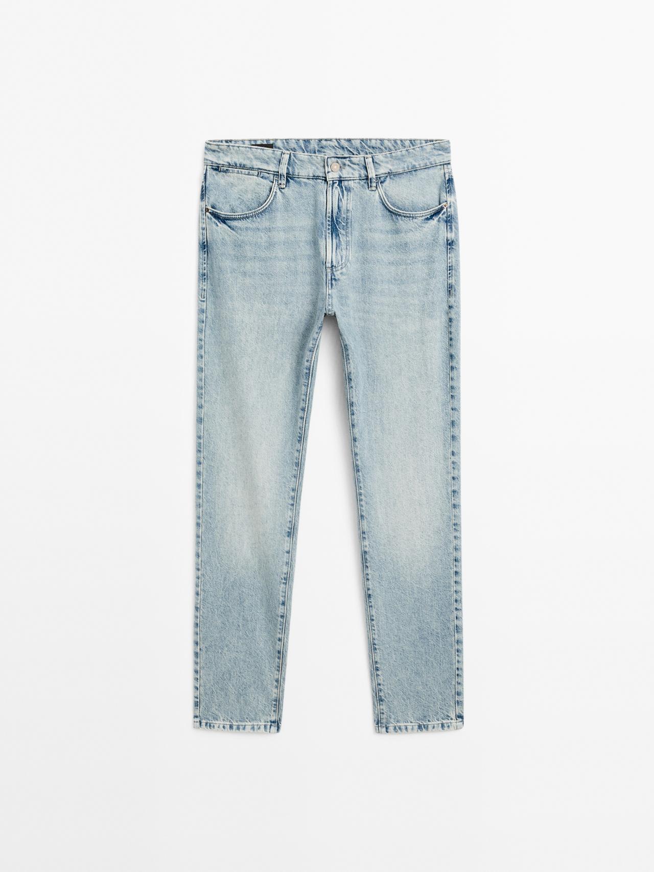 Massimo Dutti - Herre - Slim Fit Jeans - Lys Blå - 36