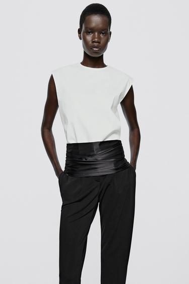 Cotton blend poplin top - LIMITED EDITION — WHITE 2