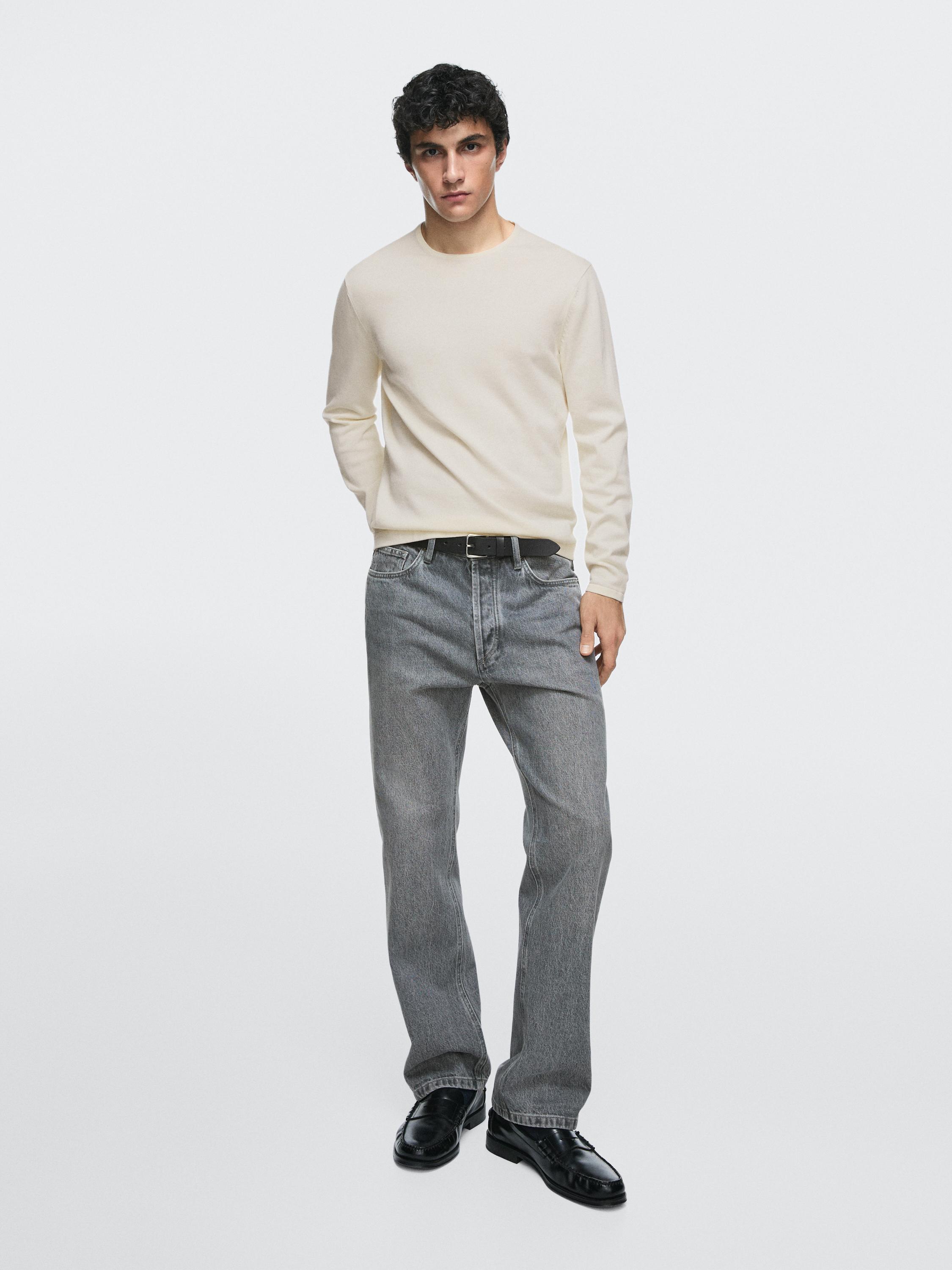 Straight-leg jeans — BLUISH GREY