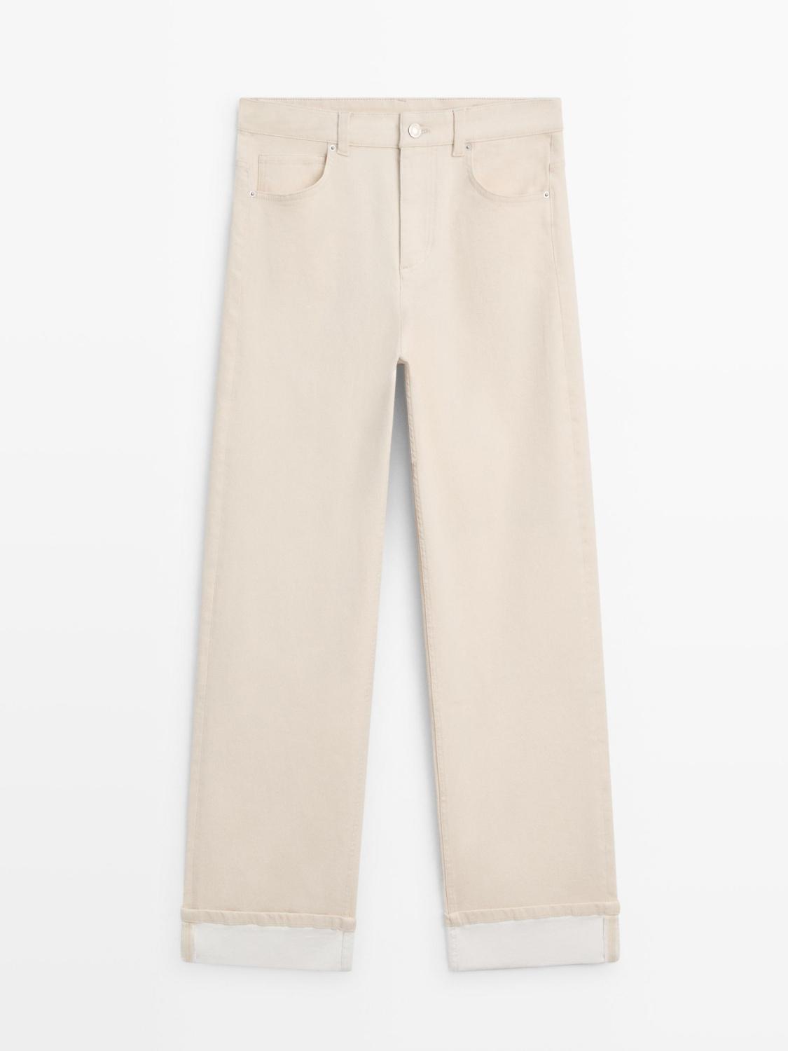 Straight-leg jeans with turn-up hems — CREAM