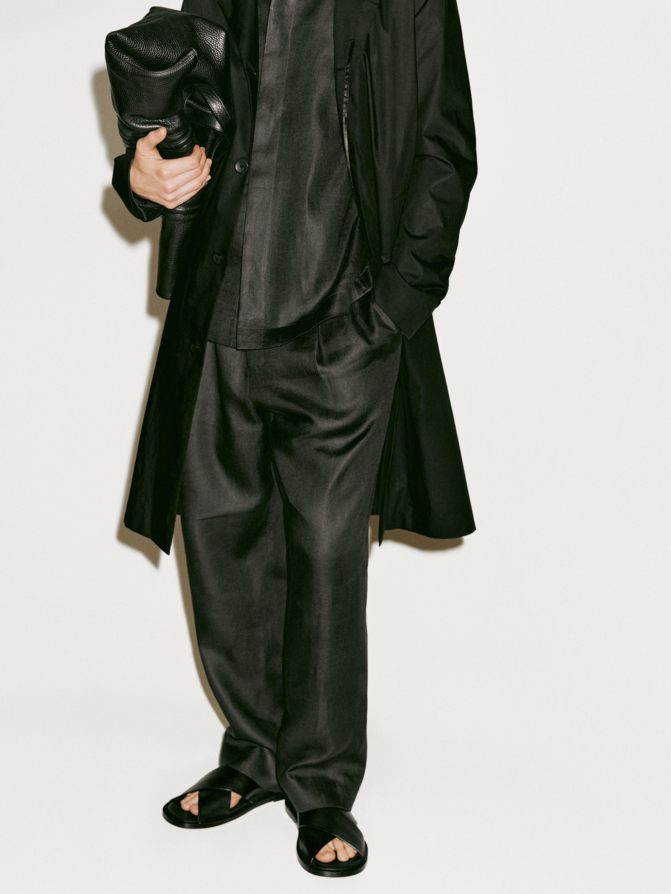 100% linen double dart trousers - Limited Edition