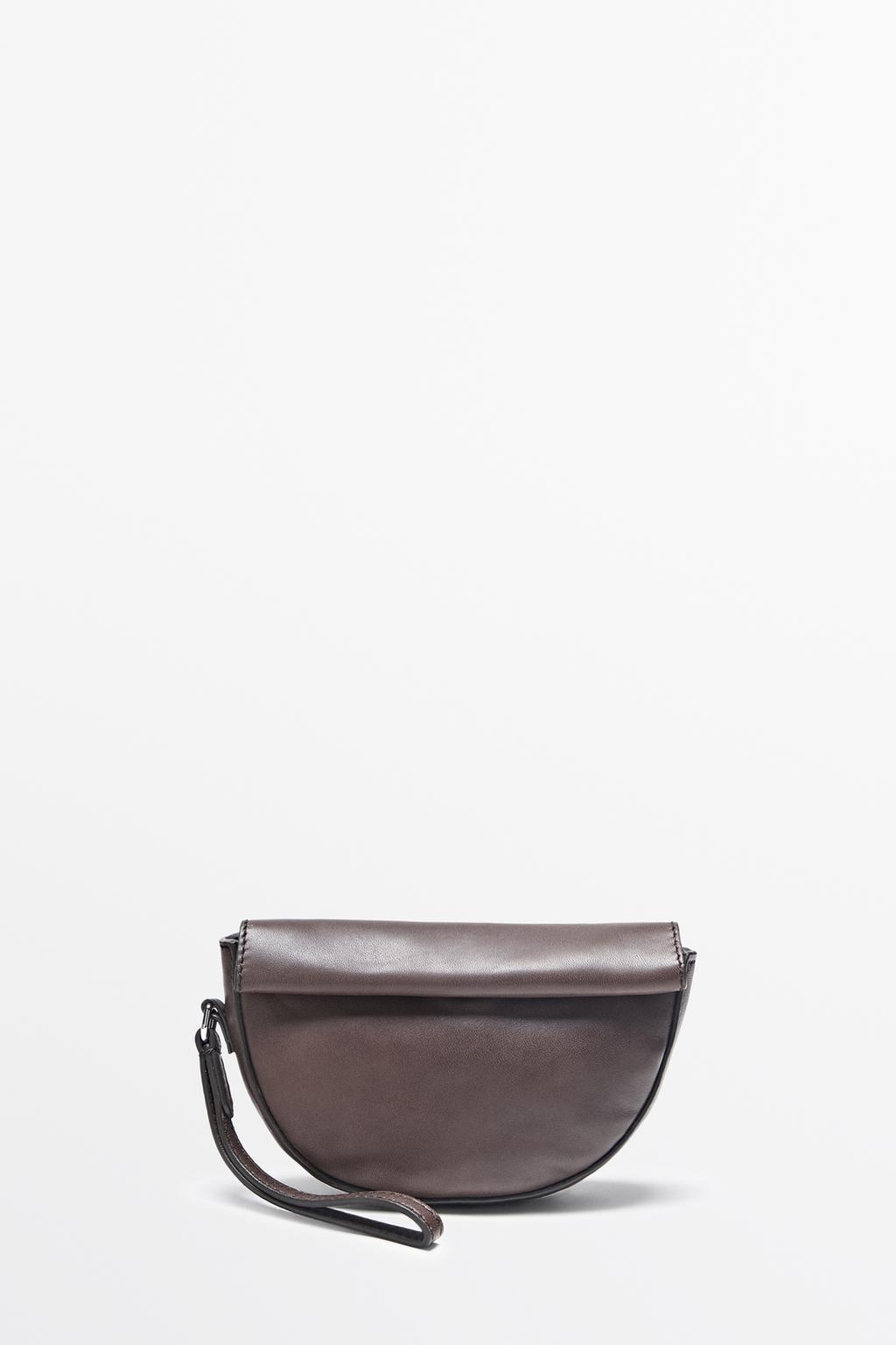 Massimo Dutti Nappa dəri mini krossbody çanta