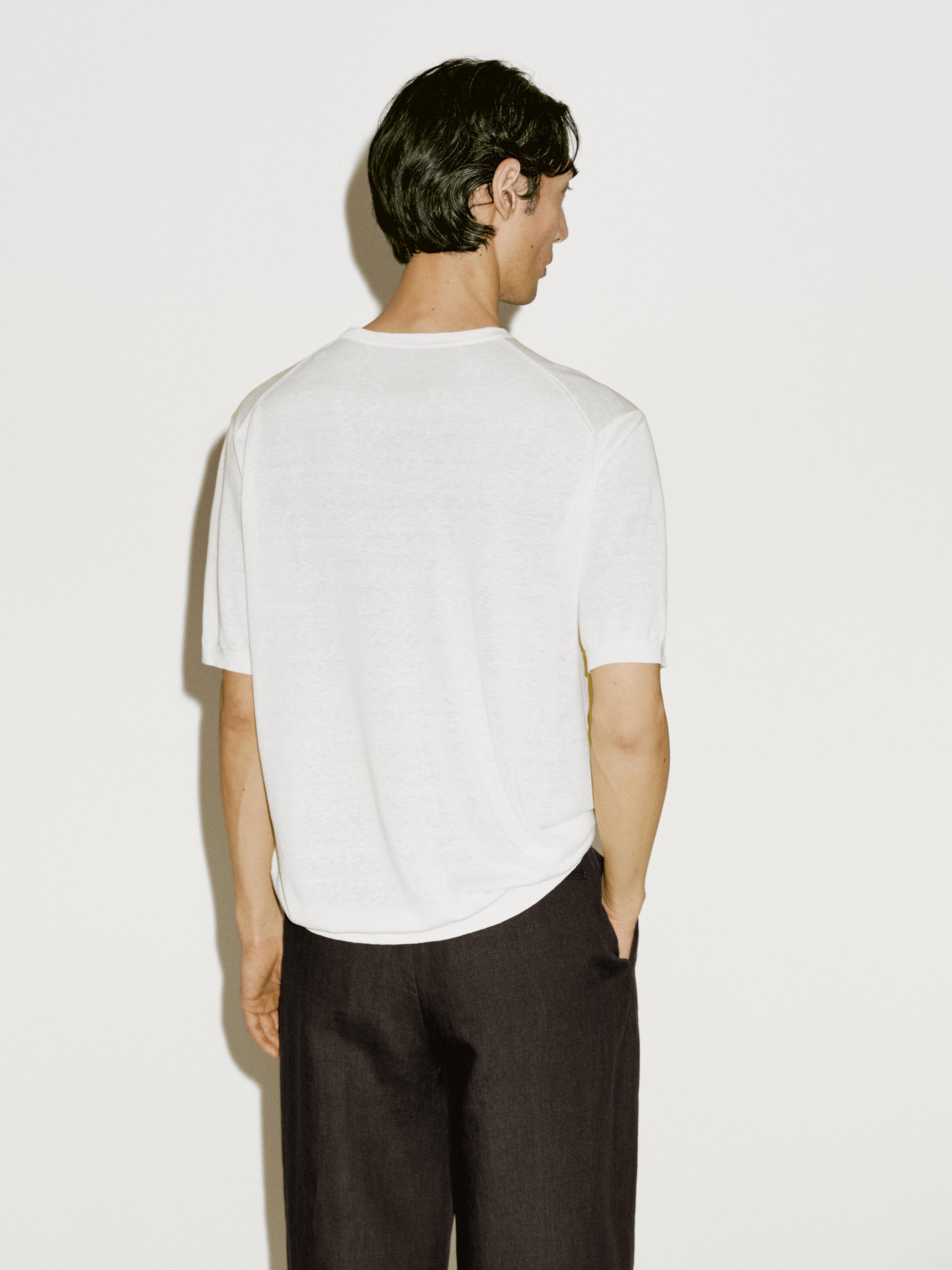 Silk blend knit T-shirt - Limited Edition