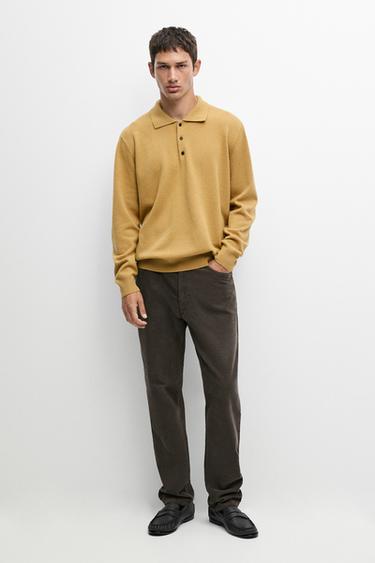 Corduroy tapered fit pants — KHAKI GREEN 1