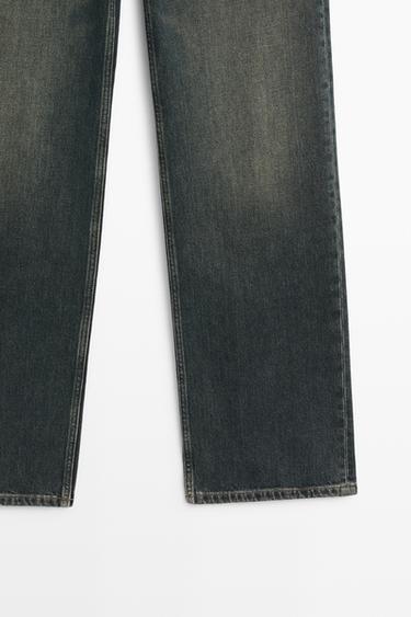 Low-rise straight-leg jeans total look — Dark blue 7