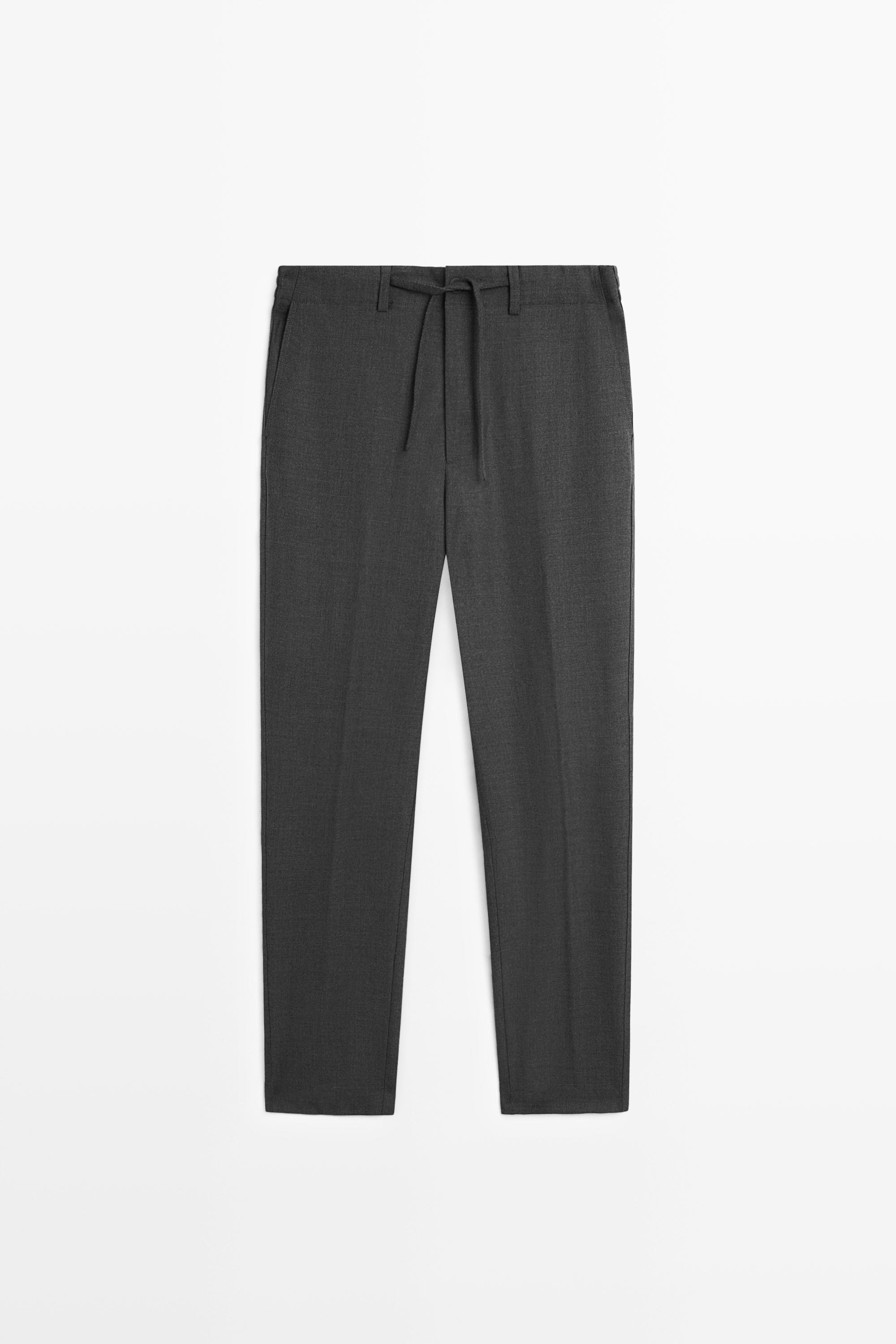 100% Cool Wool Pants — GREY