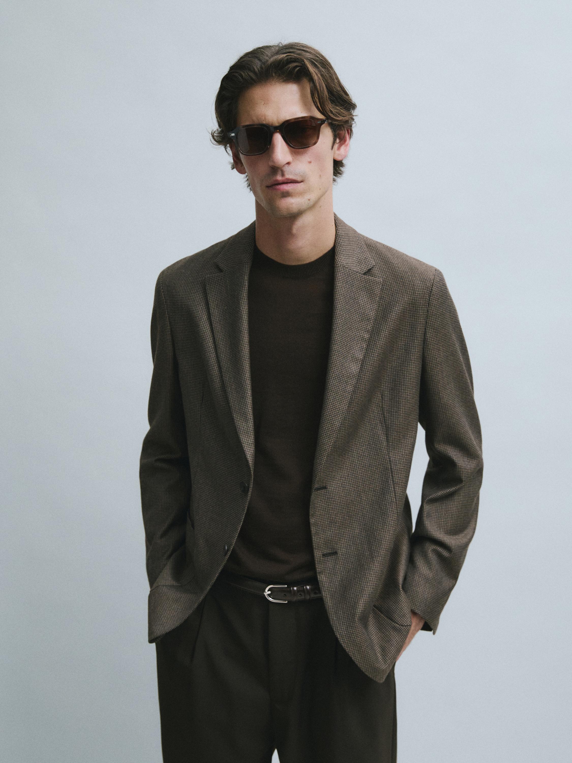 Blazer en laine avec poches