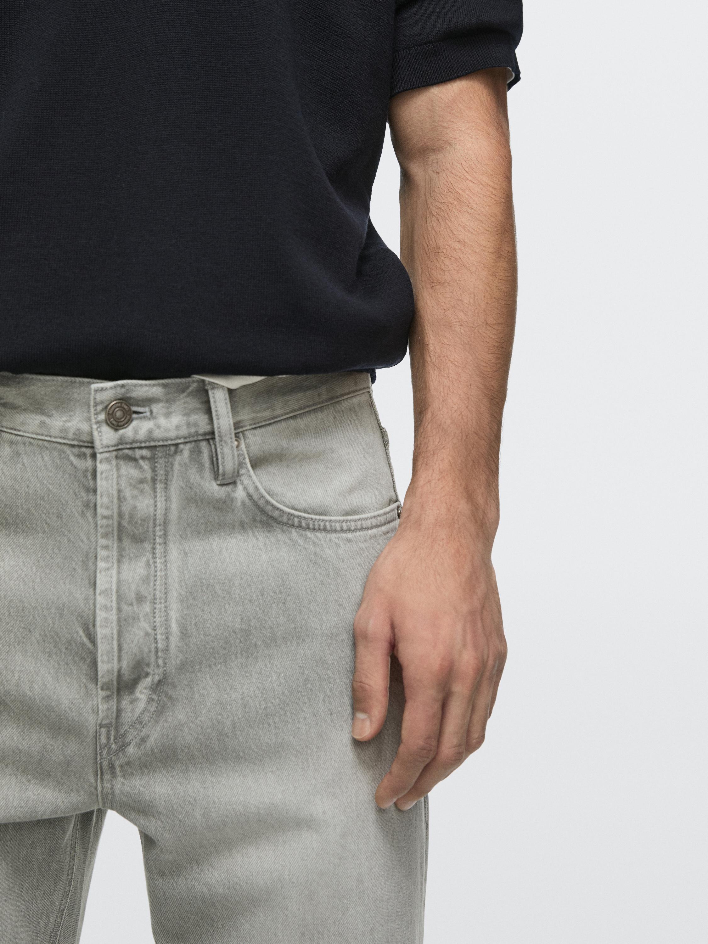 Straight-leg jeans — GREY