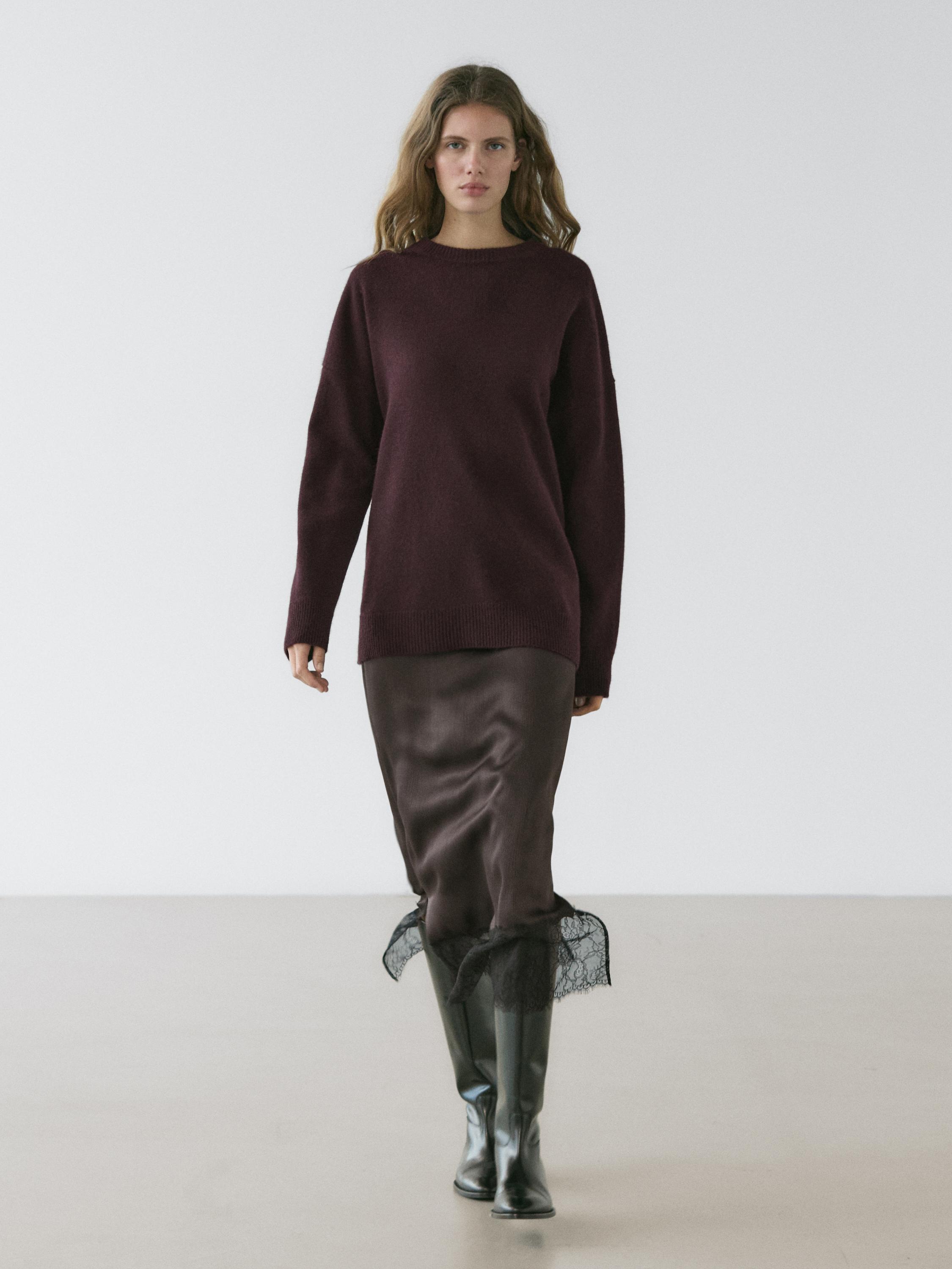 Oversize-Strickpullover aus Kaschmir