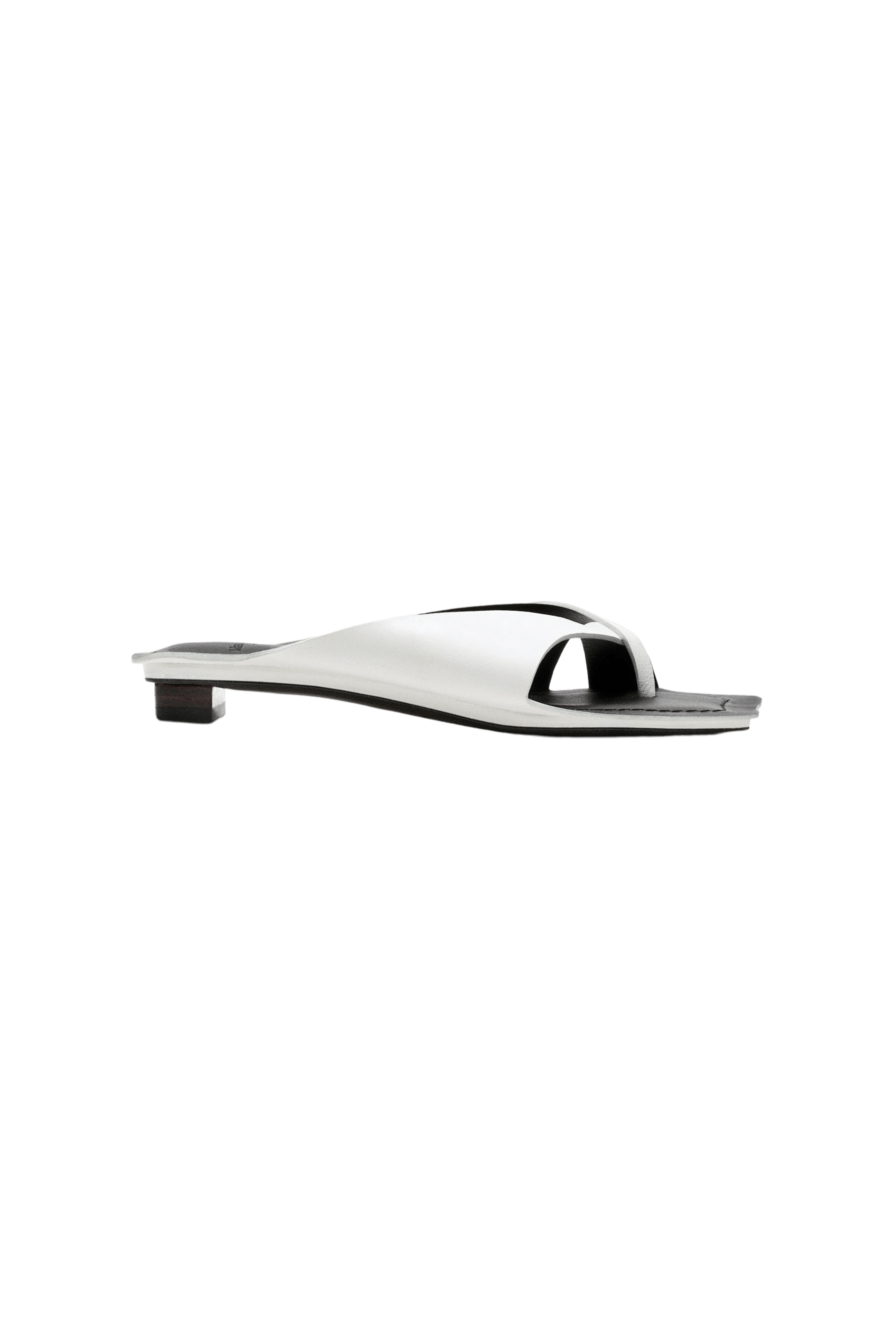 Leather high-heel sandals - STUDIO — WHITE