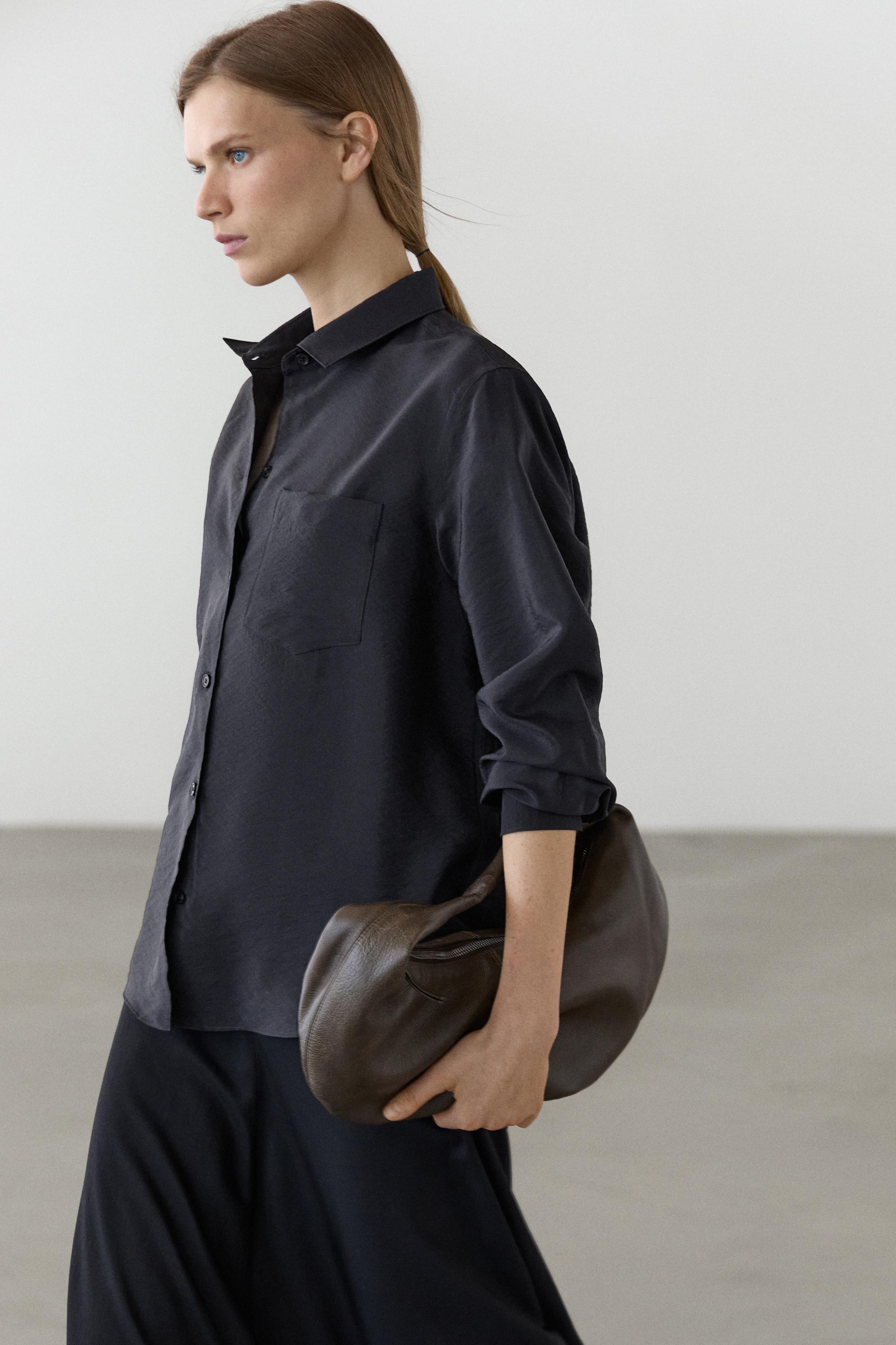Flowing technical shirt — DARK NAVY