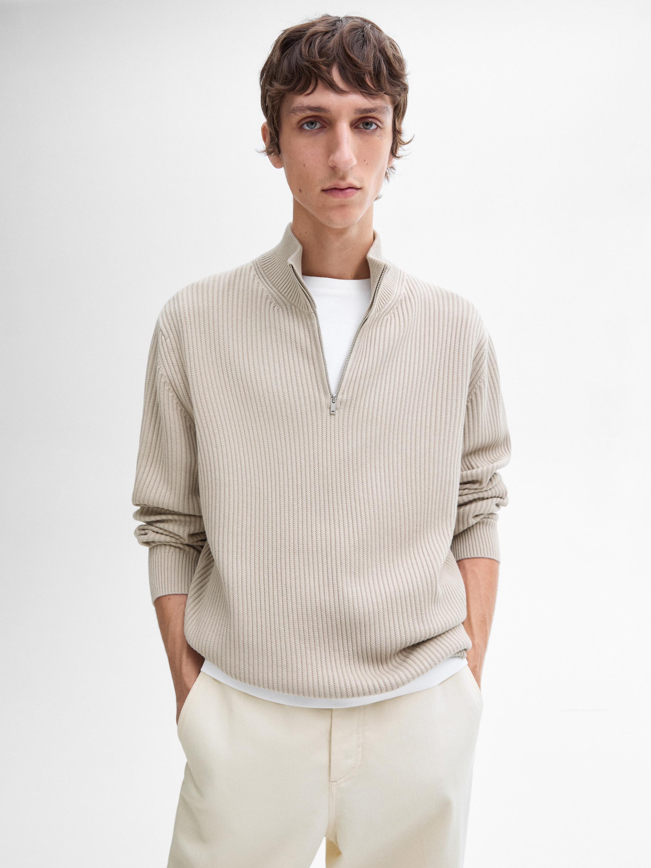 Mock online Neck Knit Sweater