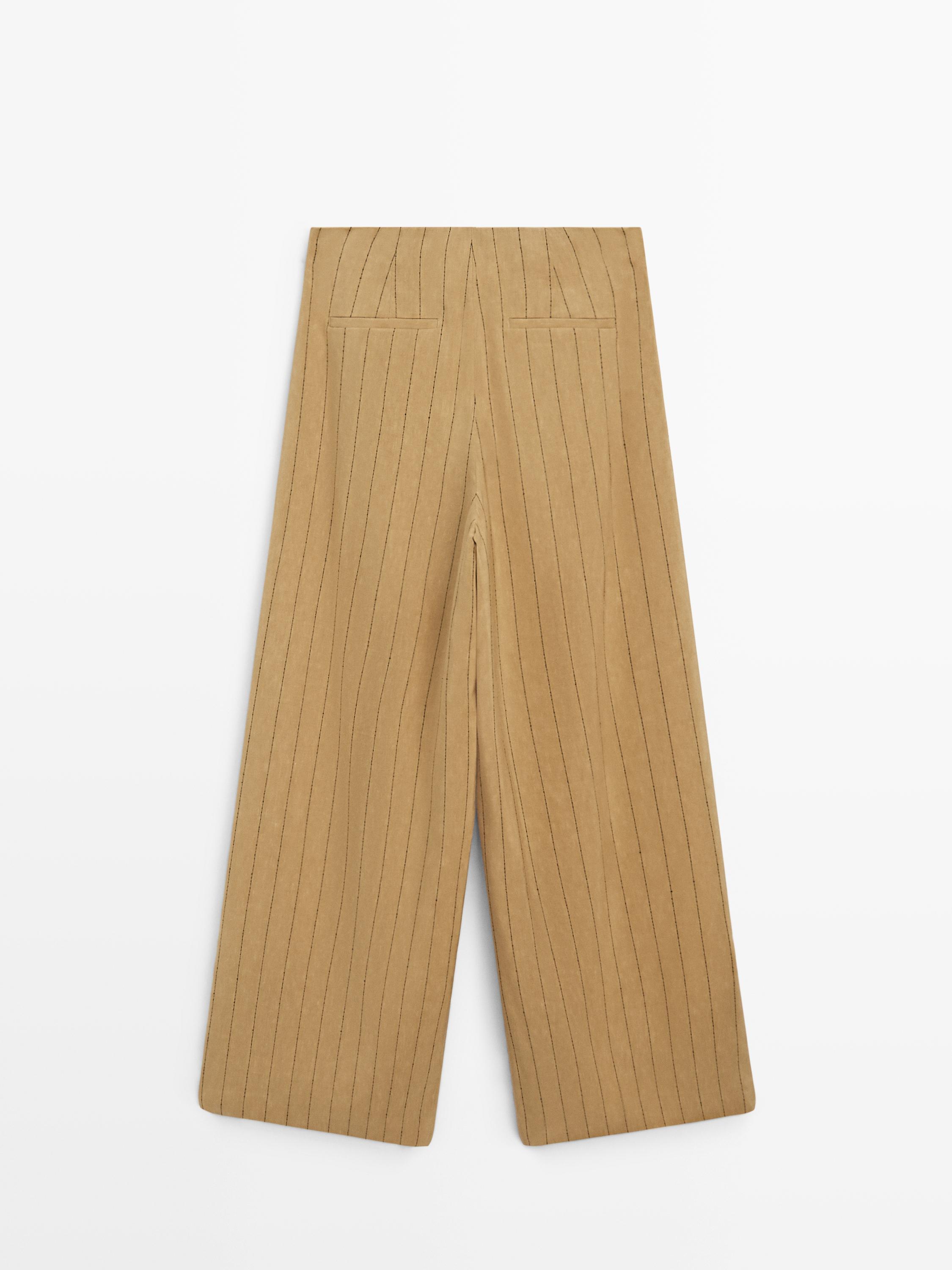 Pensli geniş paça pantolon