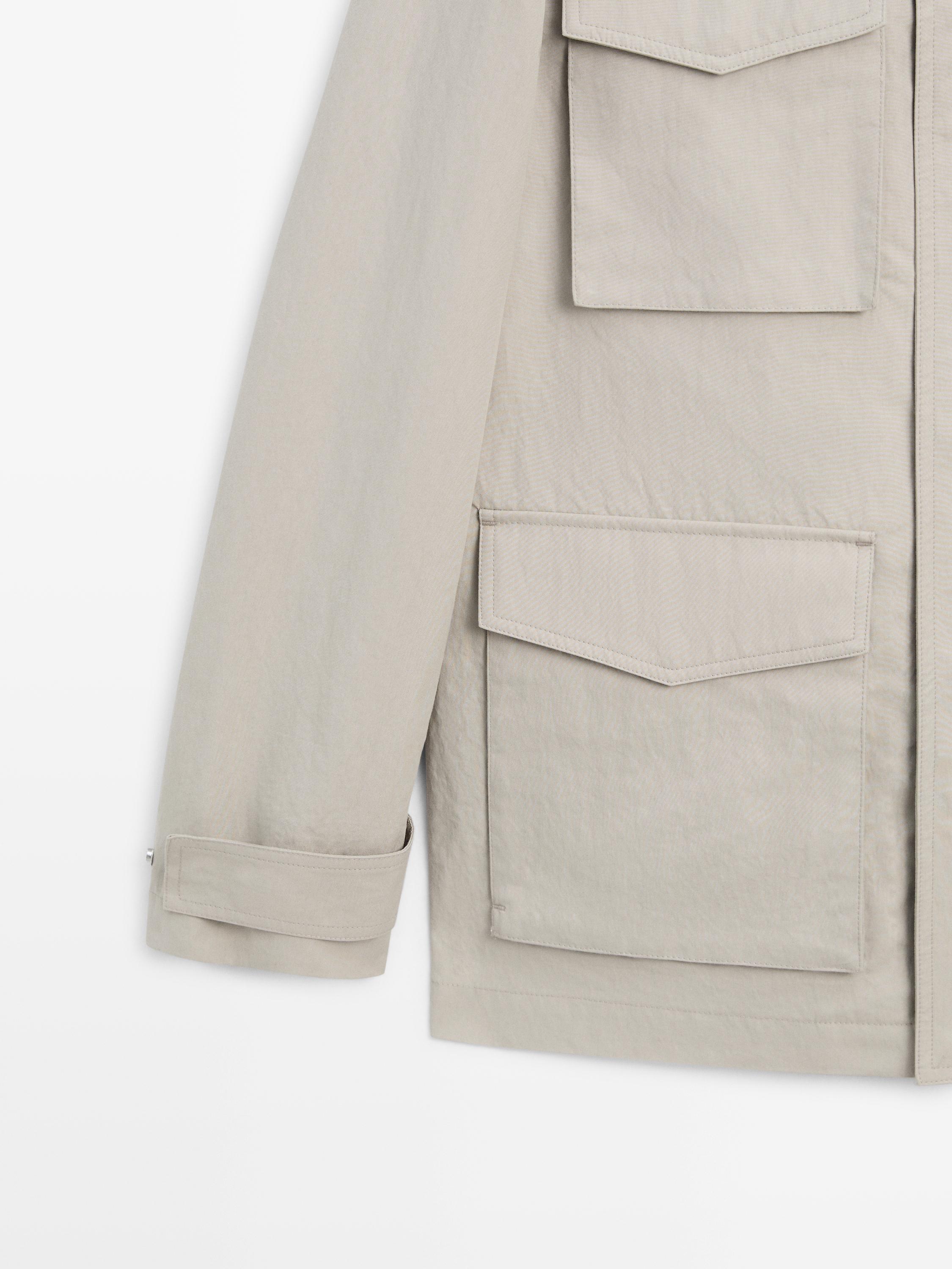 Jacket with pocket details — STONE
