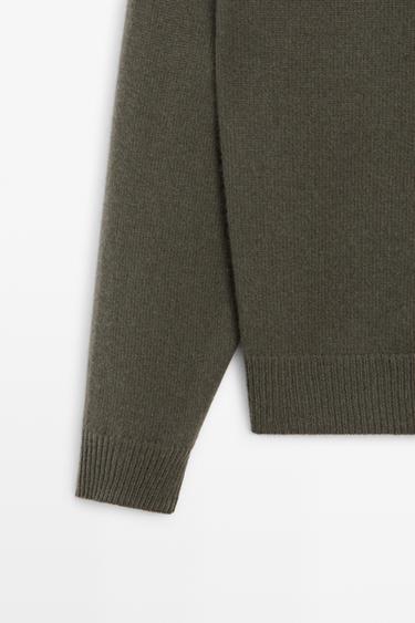 100% cashmere knit cardigan — GREEN 7
