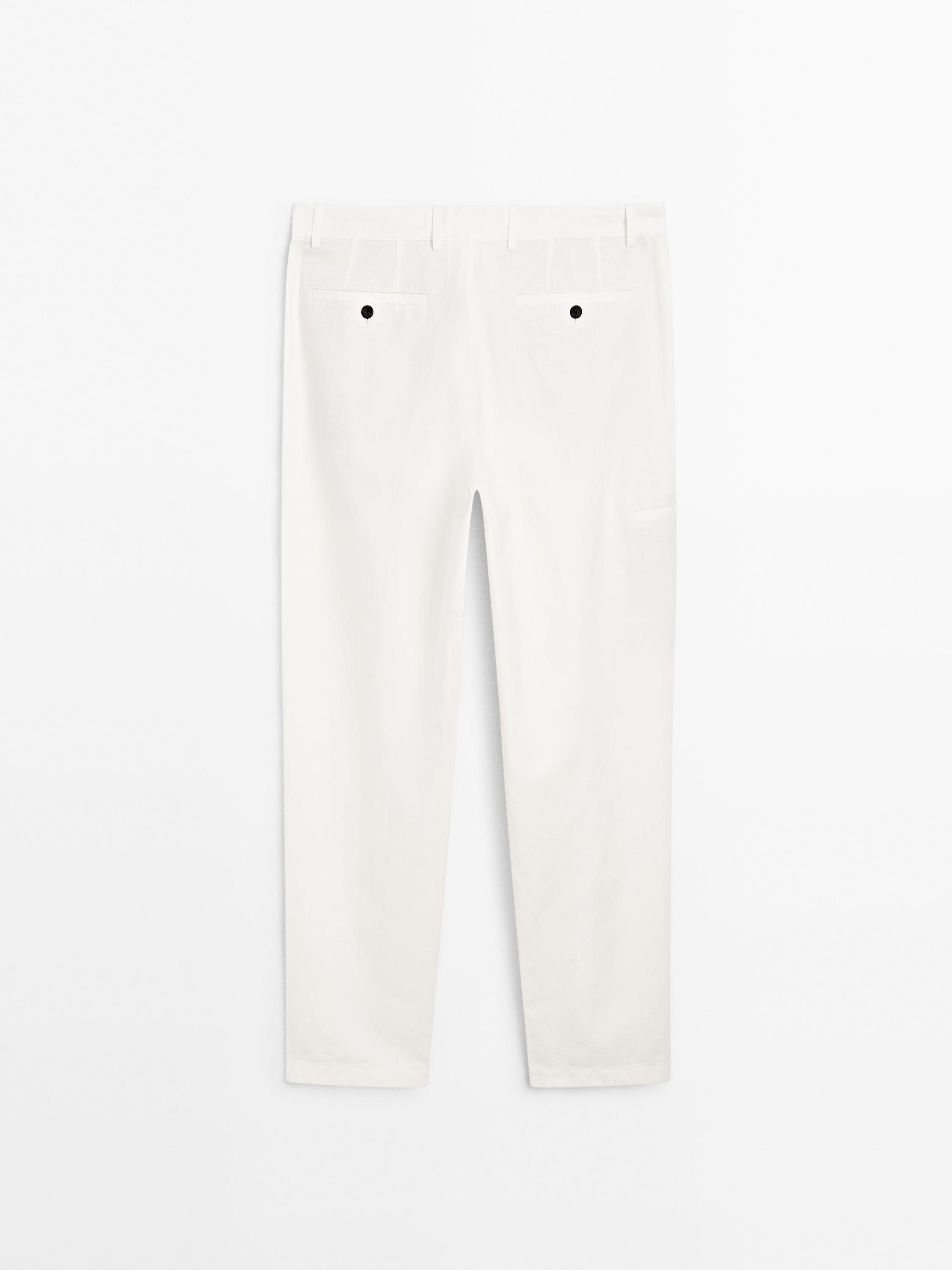 Tapered fit trousers