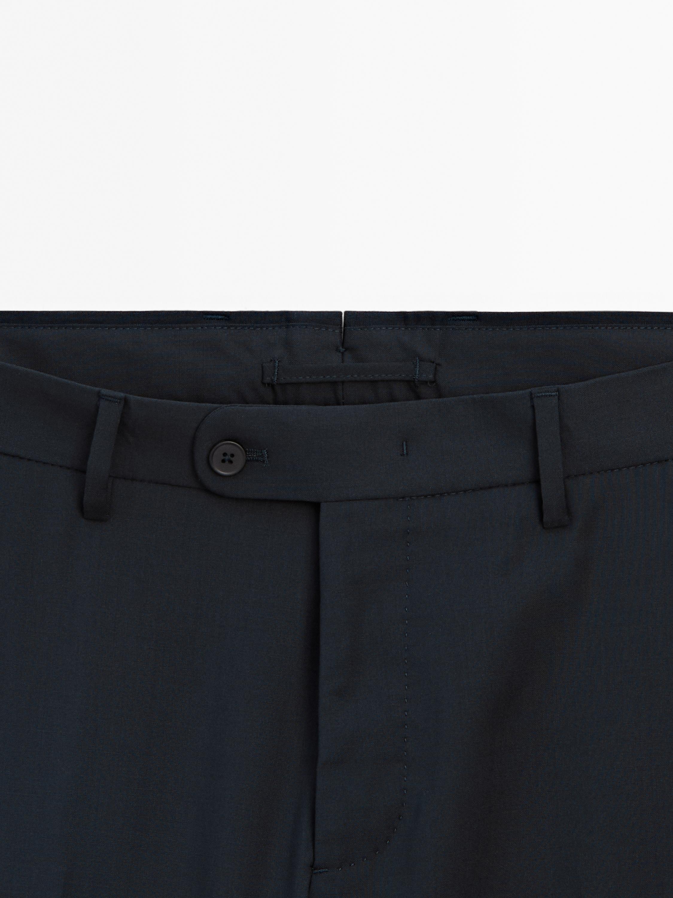 100% wool suit trousers