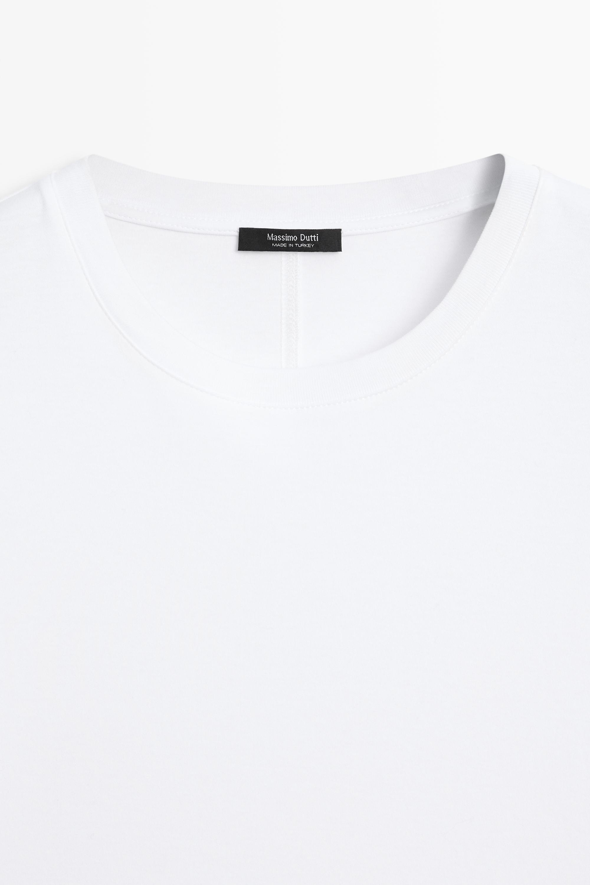 100% Cotton Short Sleeve T-Shirt — WHITE