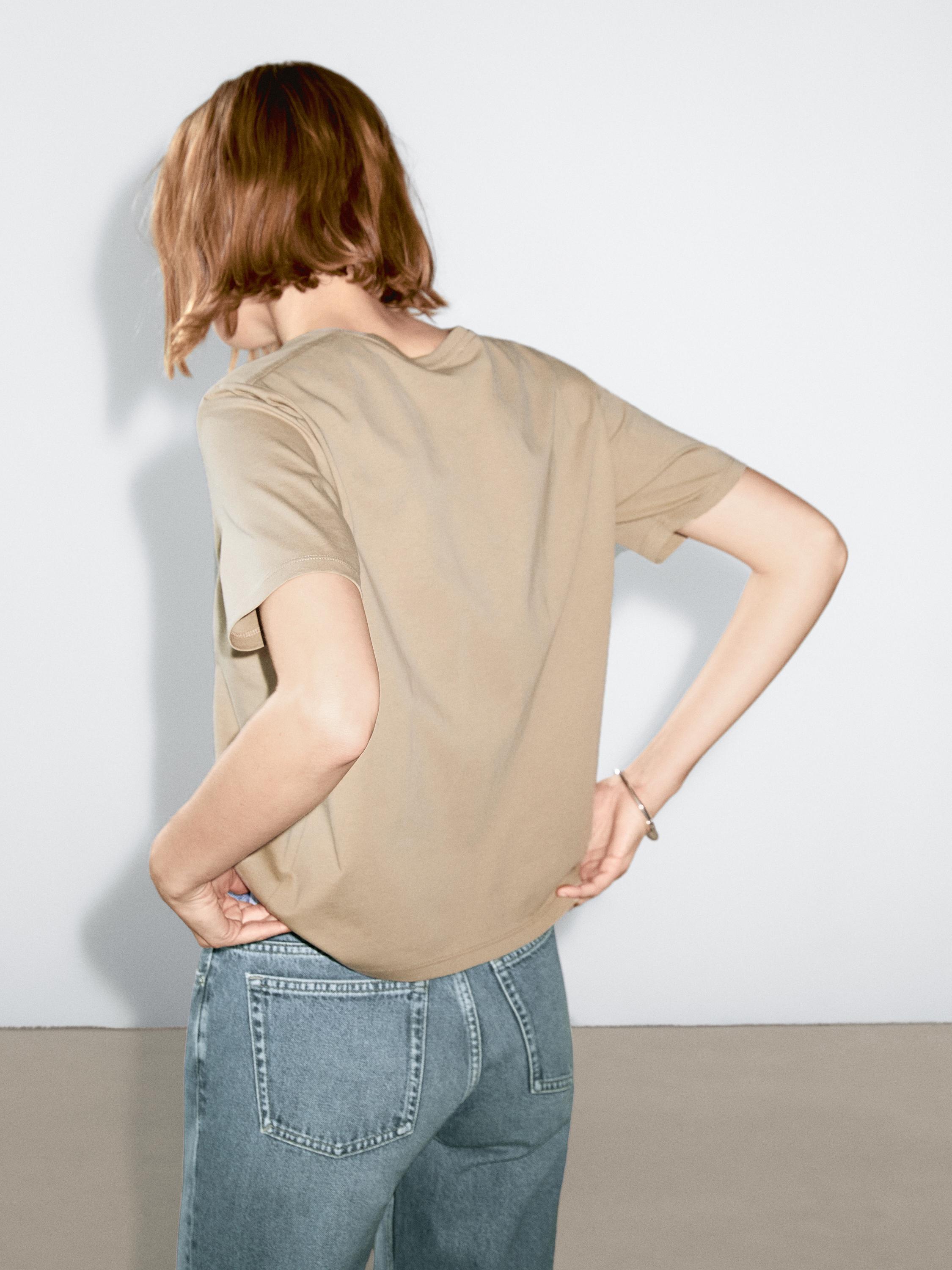 T-shirt regular à manches courtes