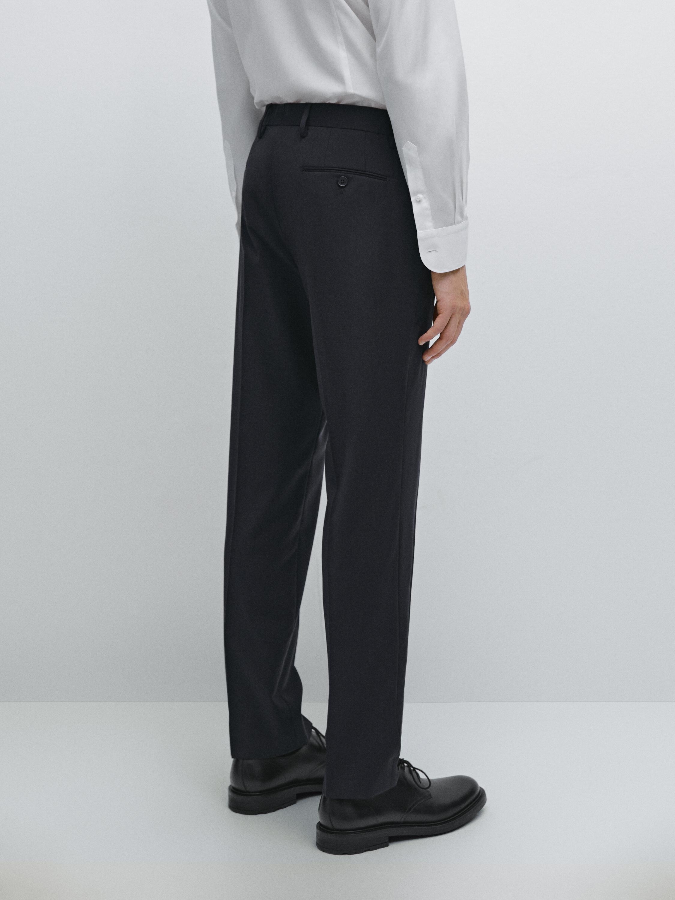 100% wool suit trousers