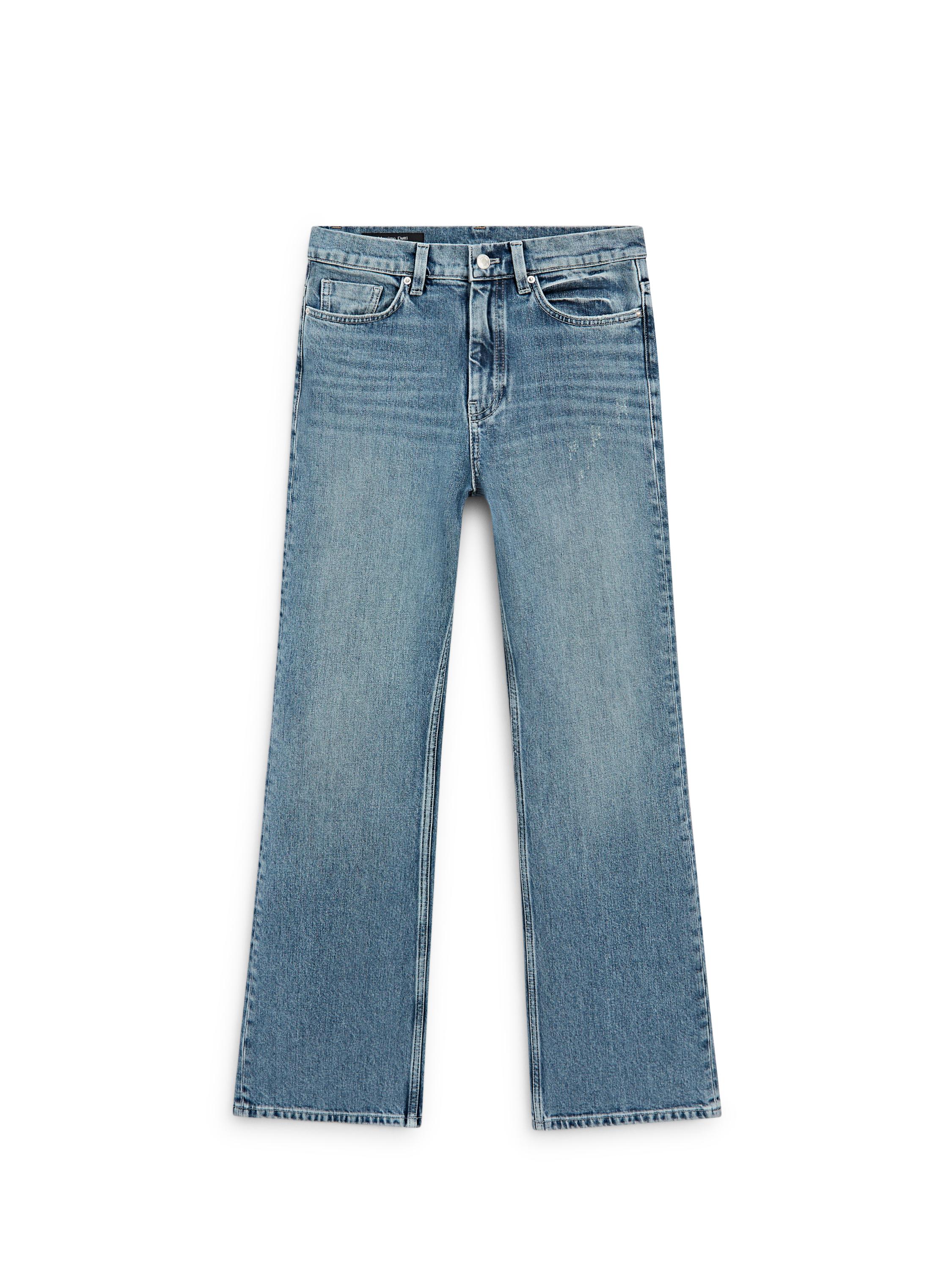High-waist boot-cut jeans — Light Blue