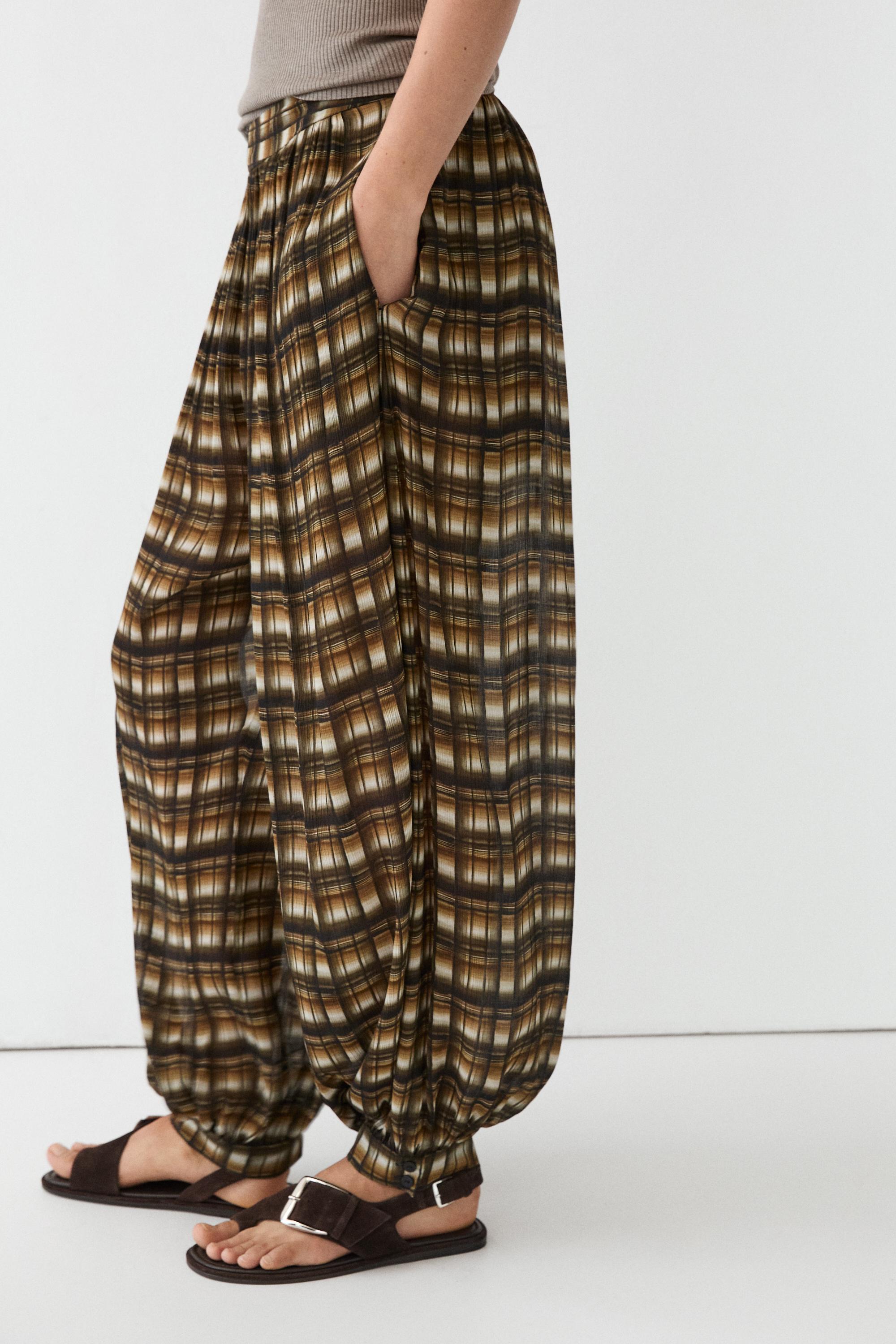 Flowing sarouel trousers — MUSTARD YELLOW