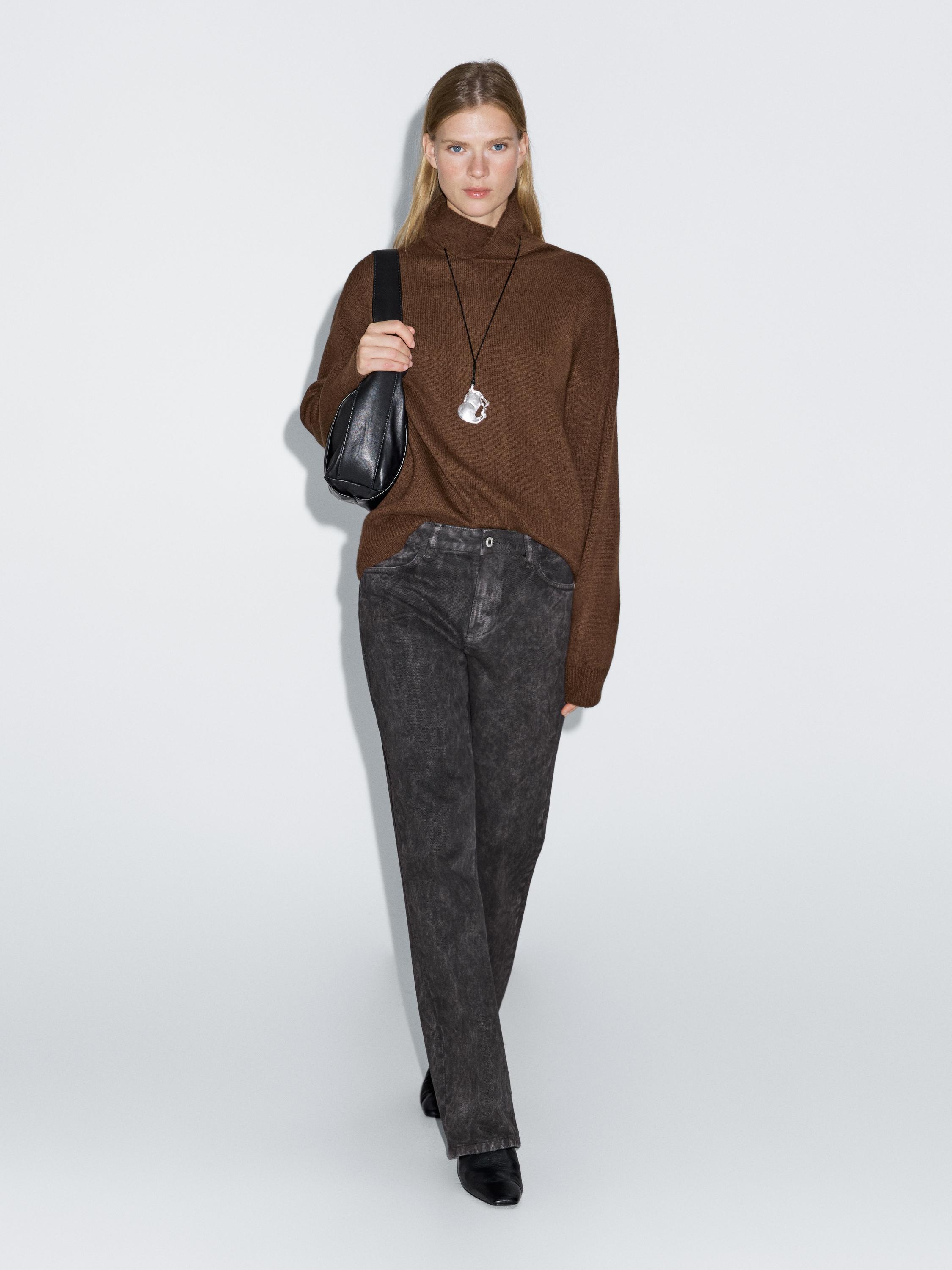 Regular-Fit-Jeans mit halbhohem Bund