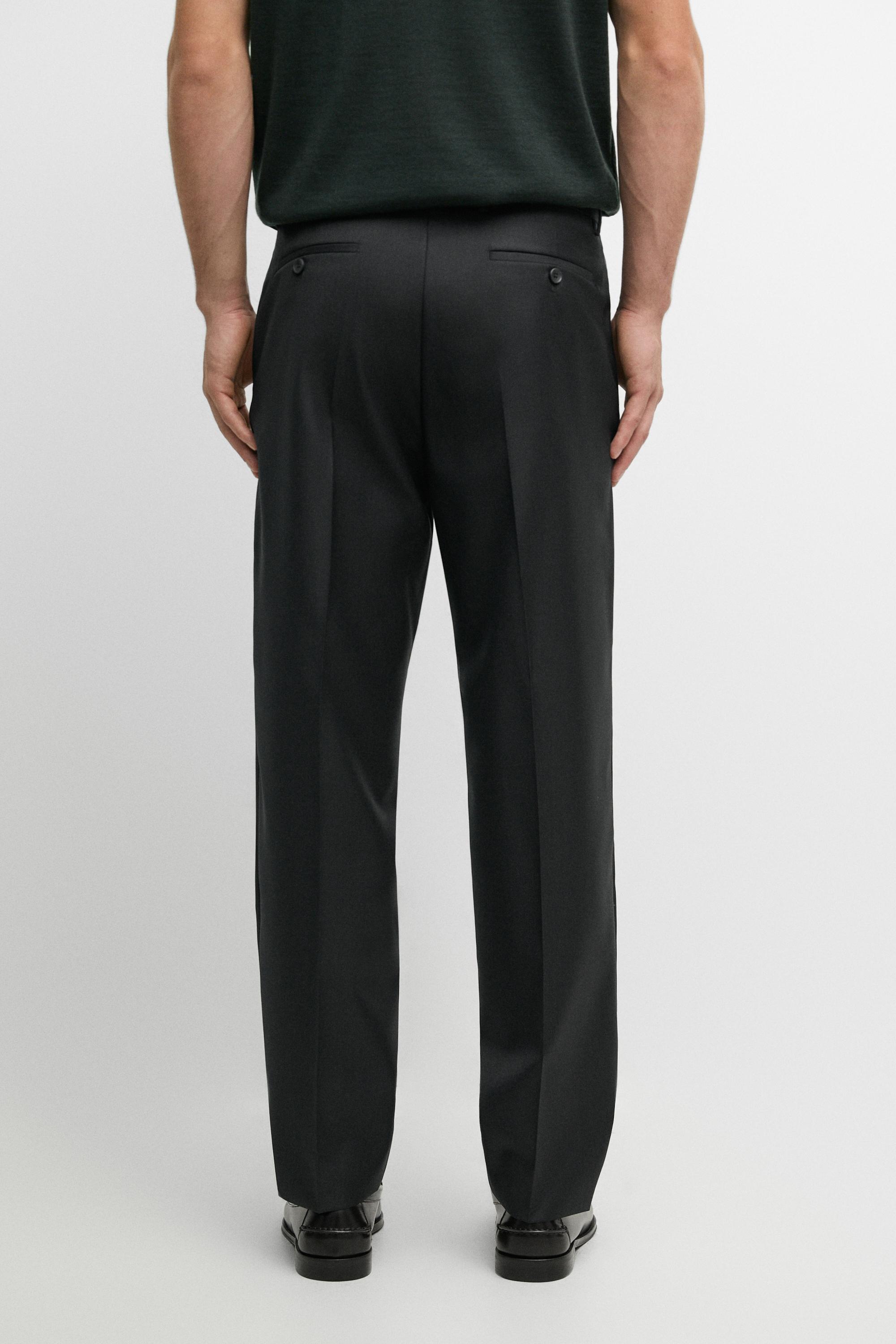 100% wool suit pants — CHARCOAL
