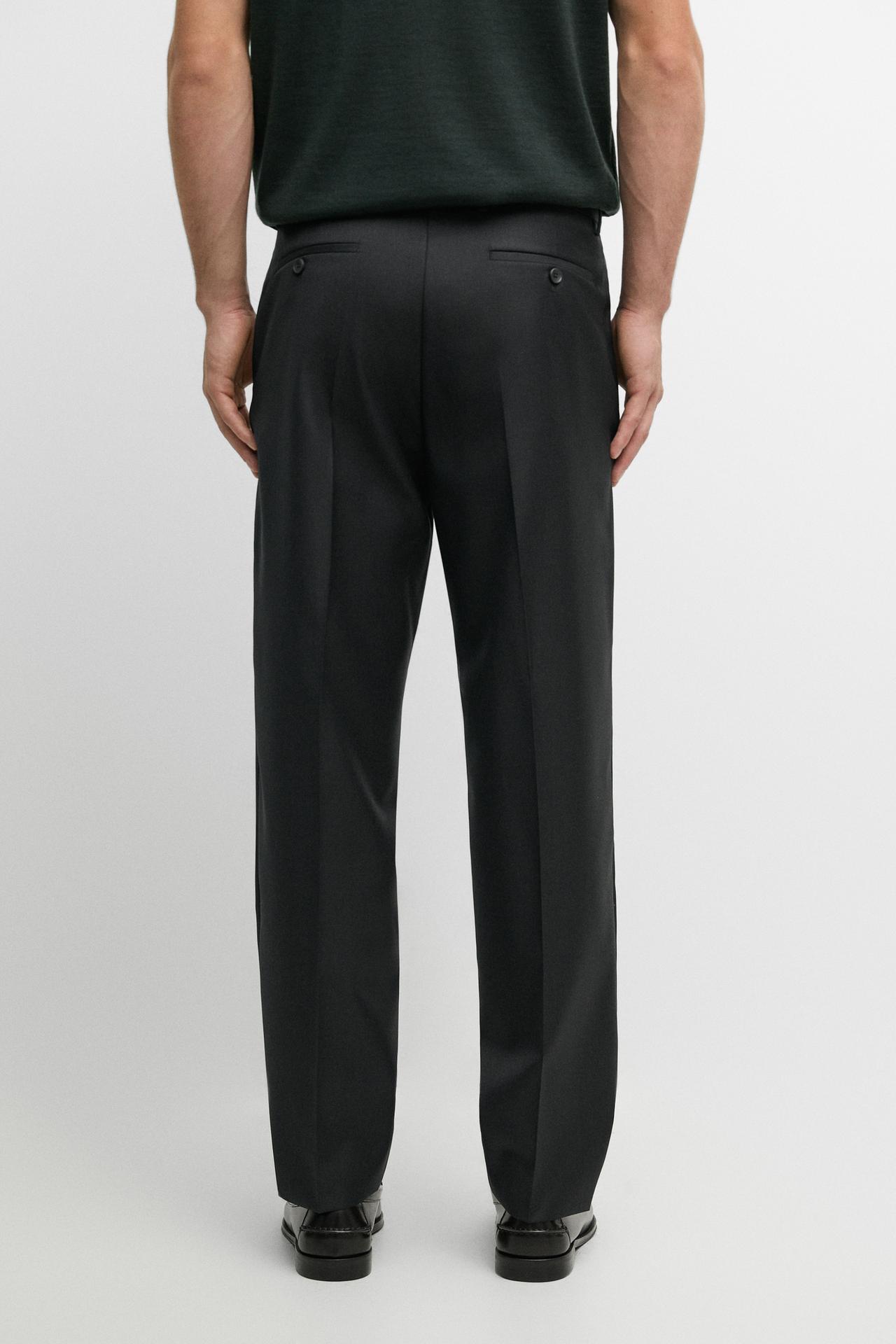 100% wool suit pants — CHARCOAL