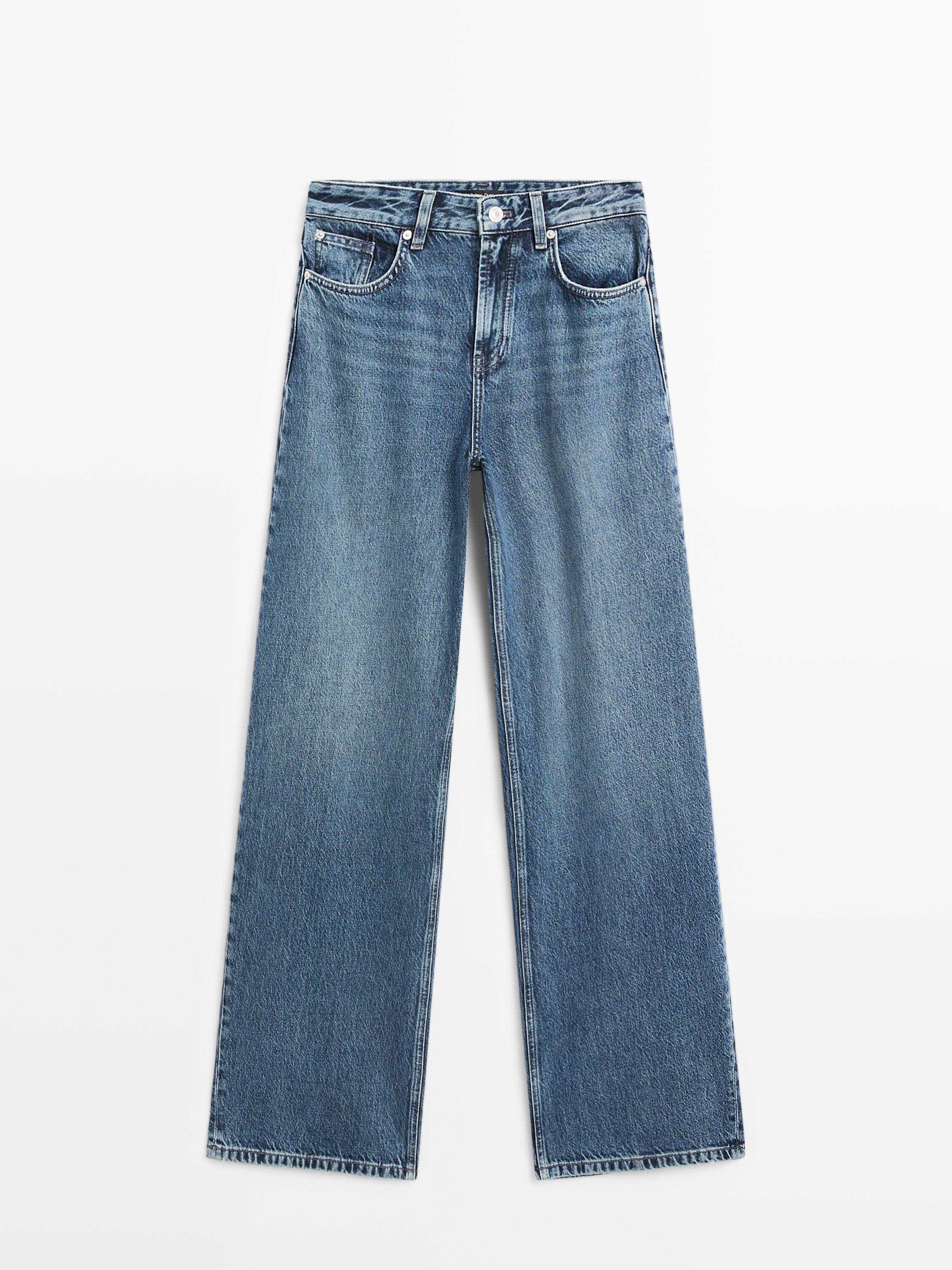 High-waist barrel fit jeans