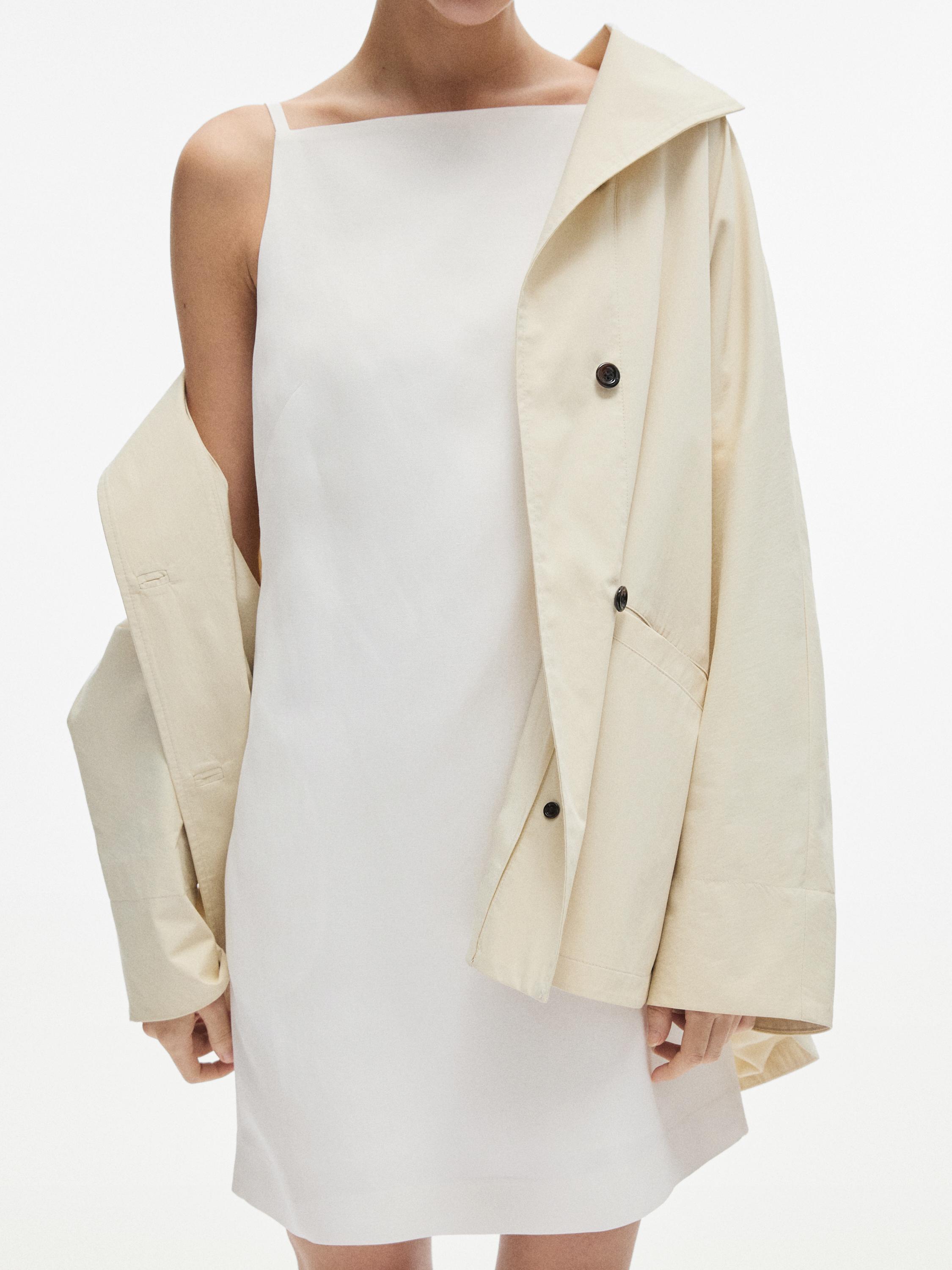 Thin strap mini dress — WHITE