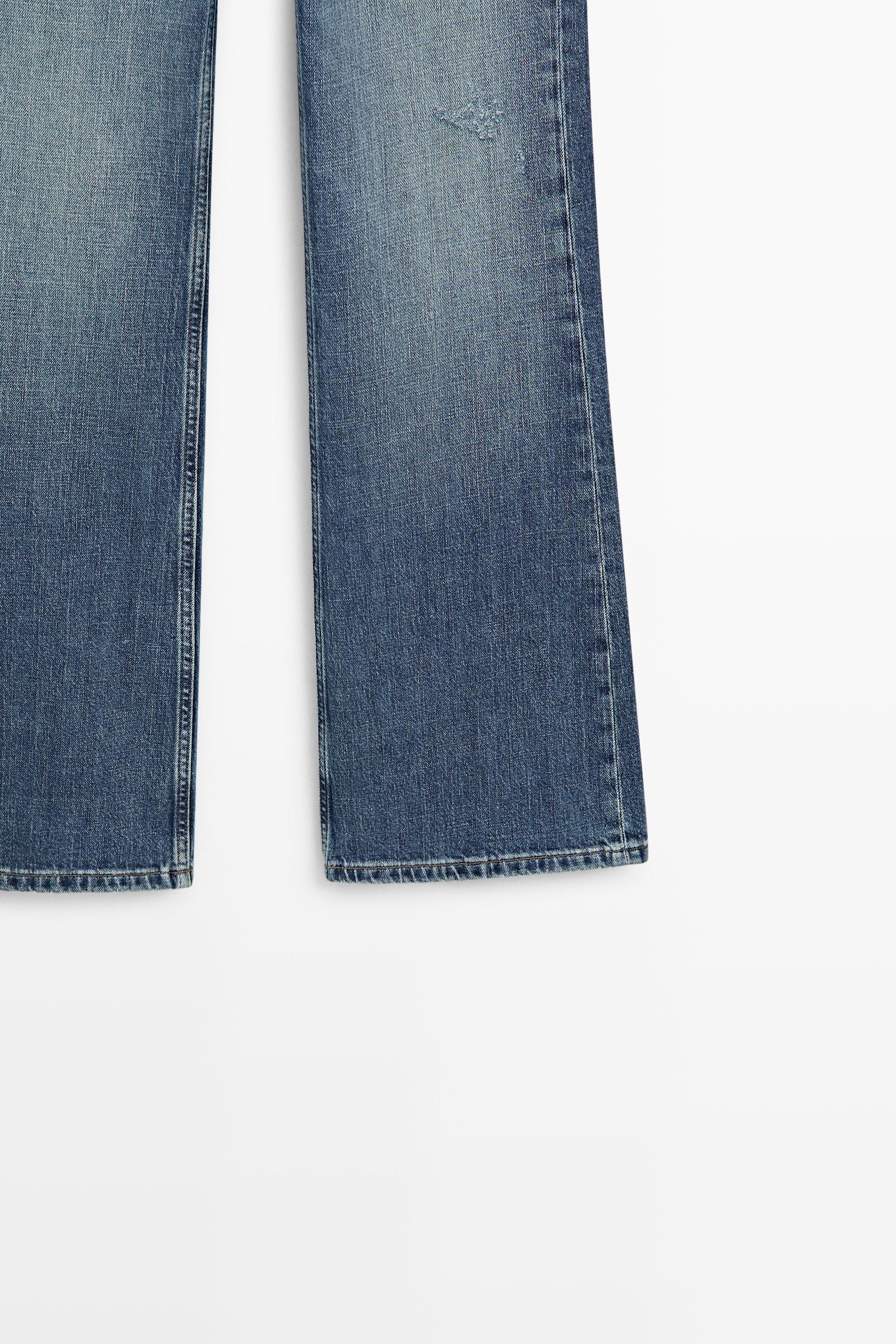 High-waist boot-cut jeans — Light Blue
