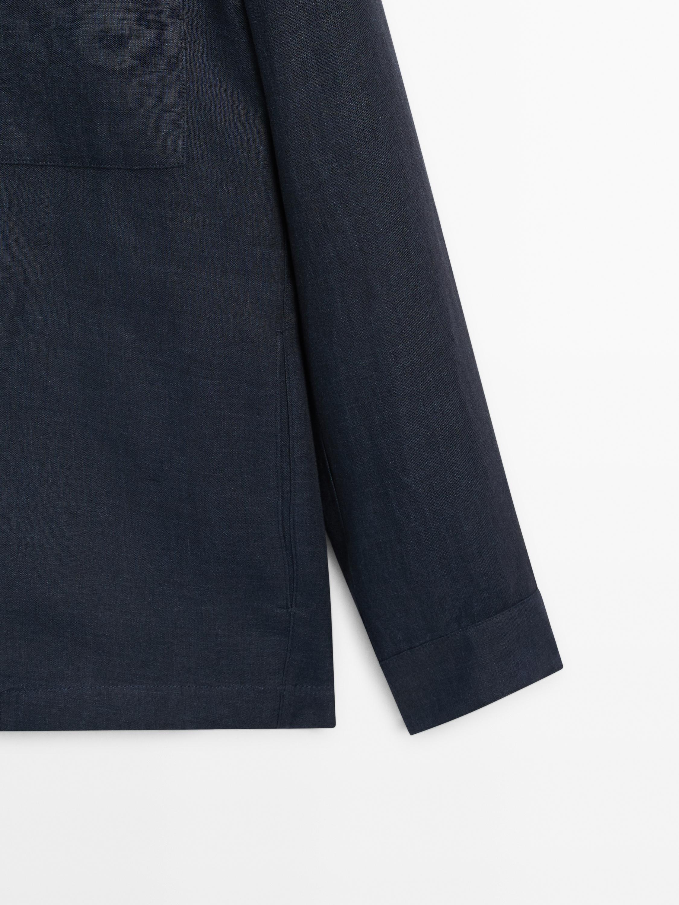 100% linen overshirt