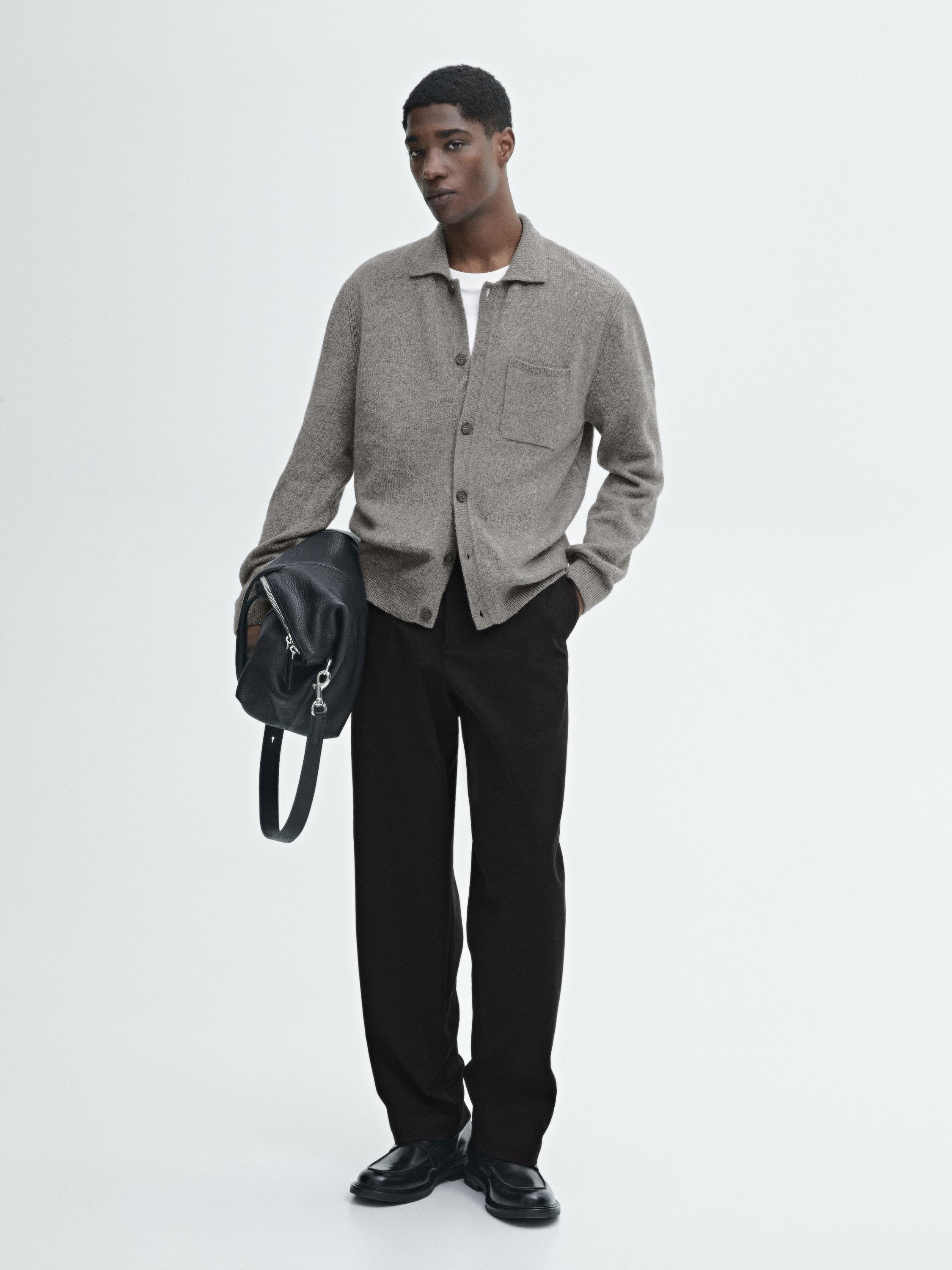 Cárdigan punto detalle bolsillo