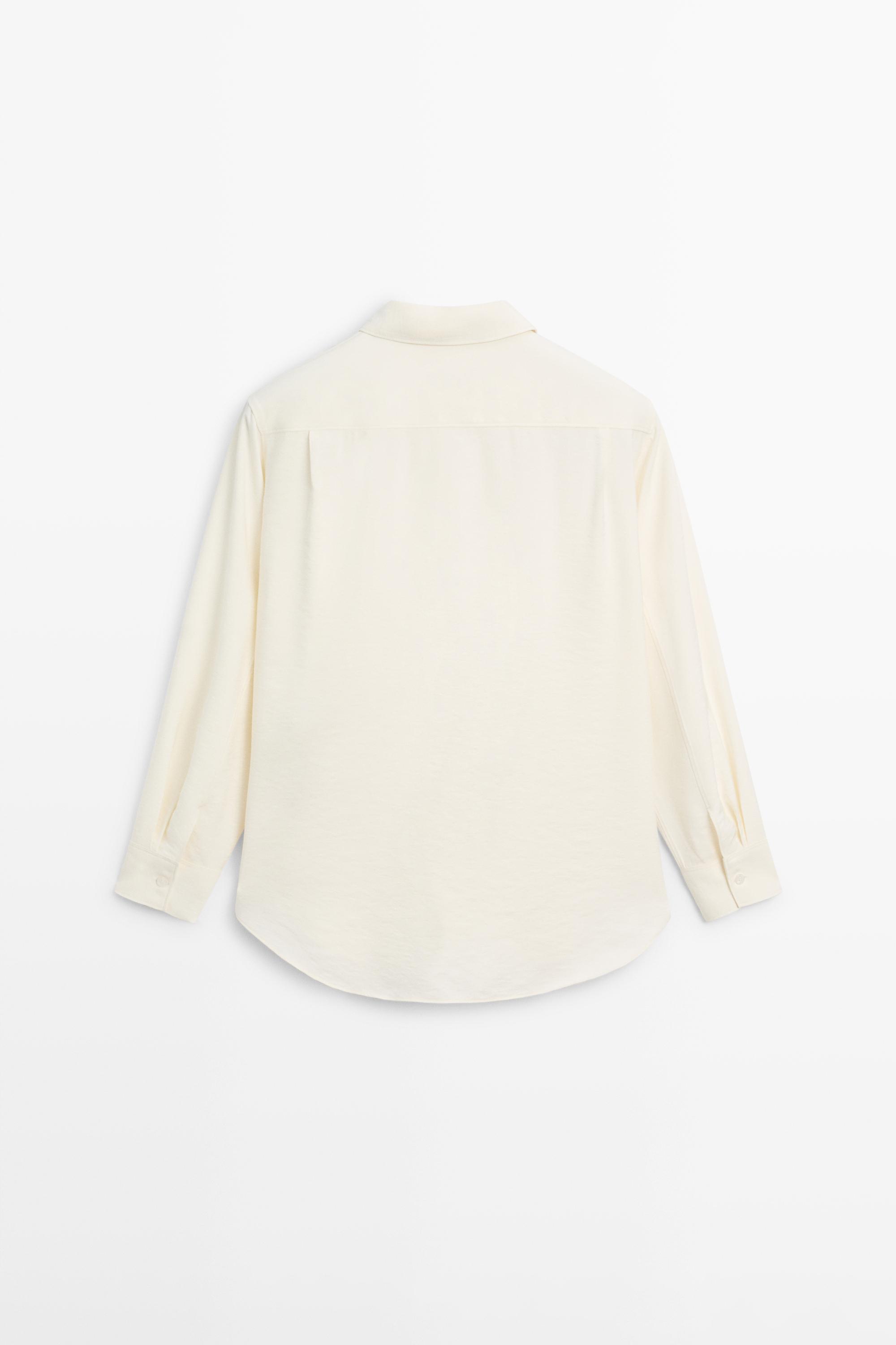 Oversize long sleeve shirt — Off white
