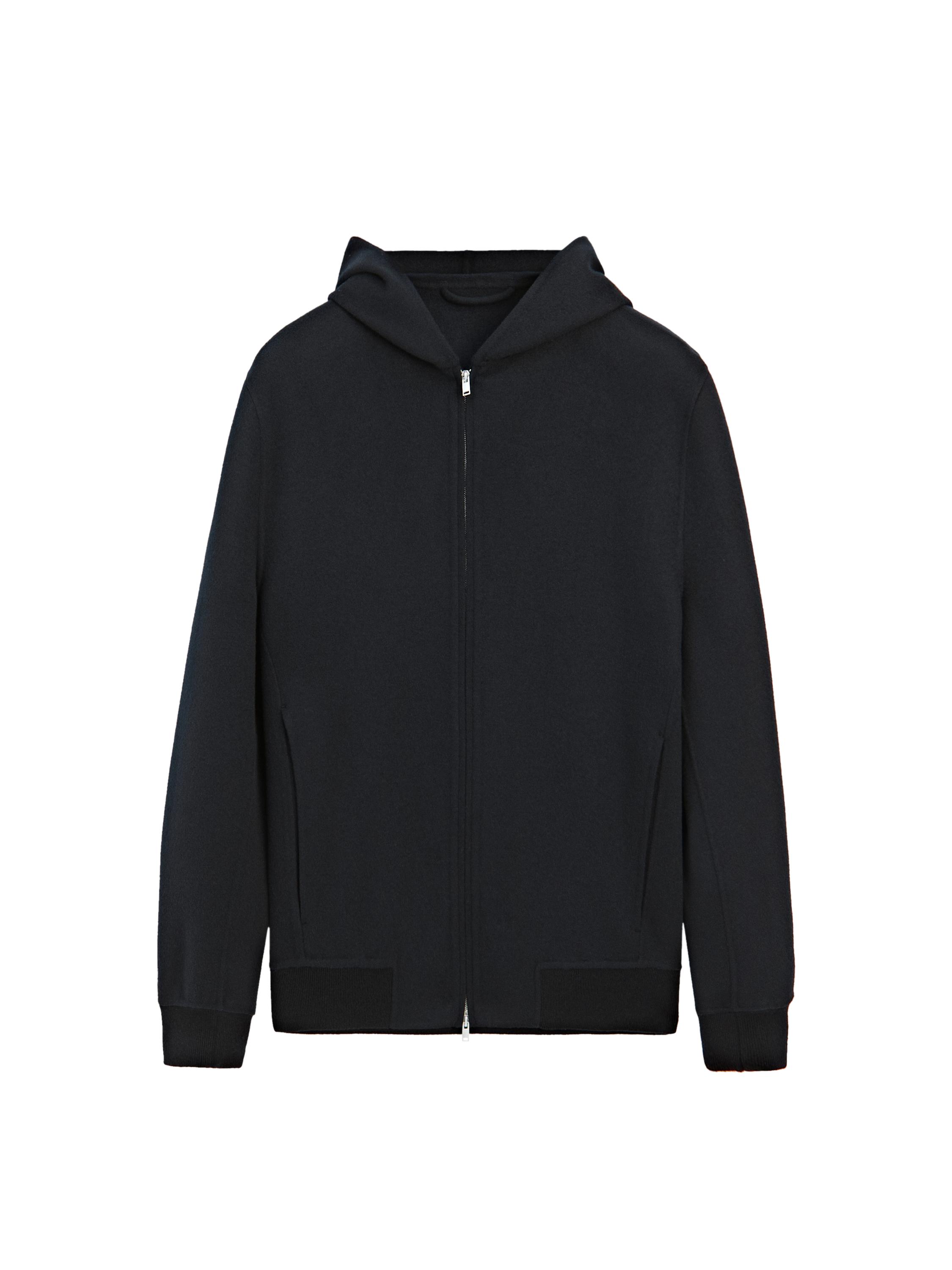 Jent Louis Double Zip Hoodie Black M