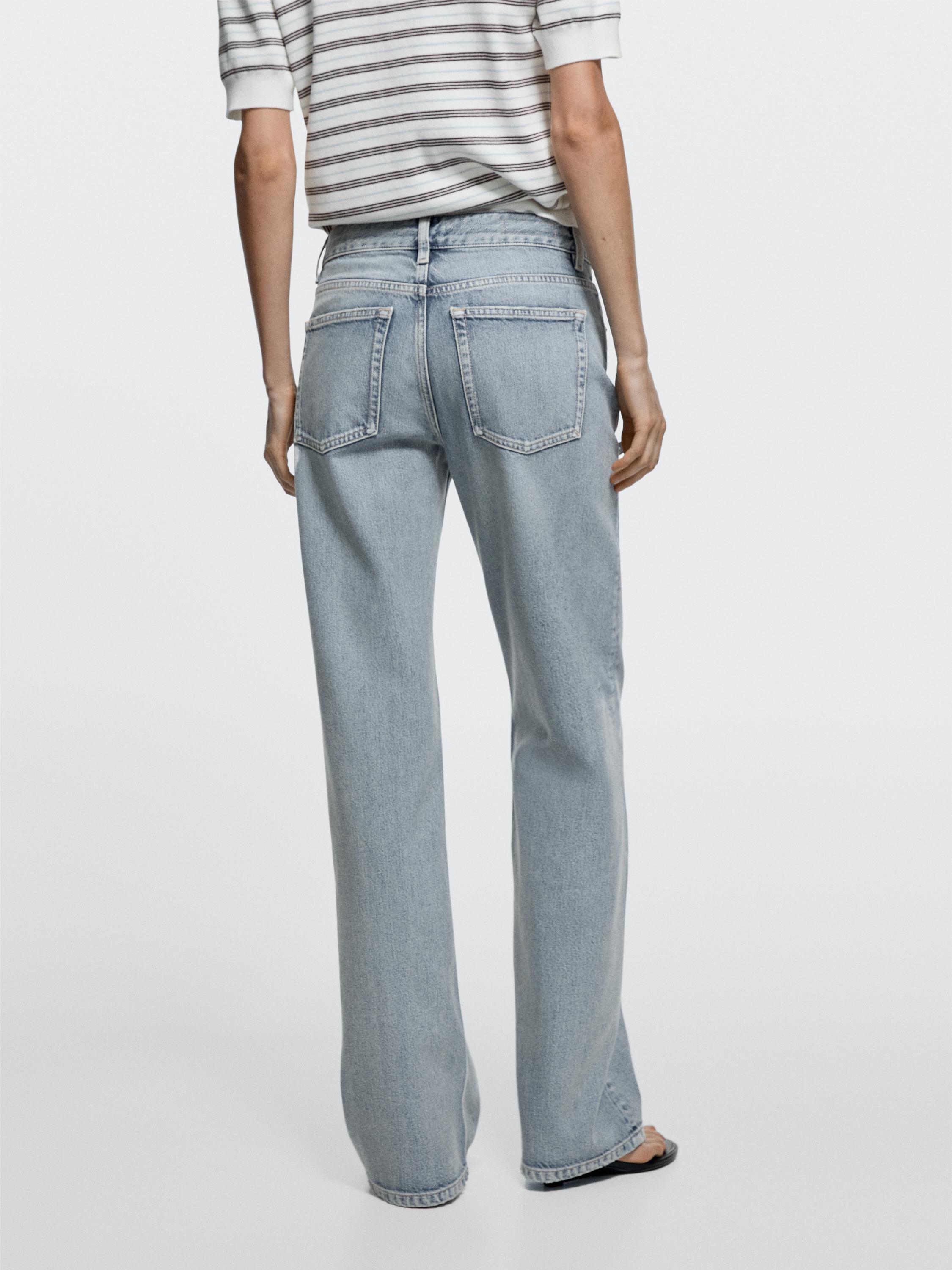 Mid-rise wide-leg jeans — Light Blue