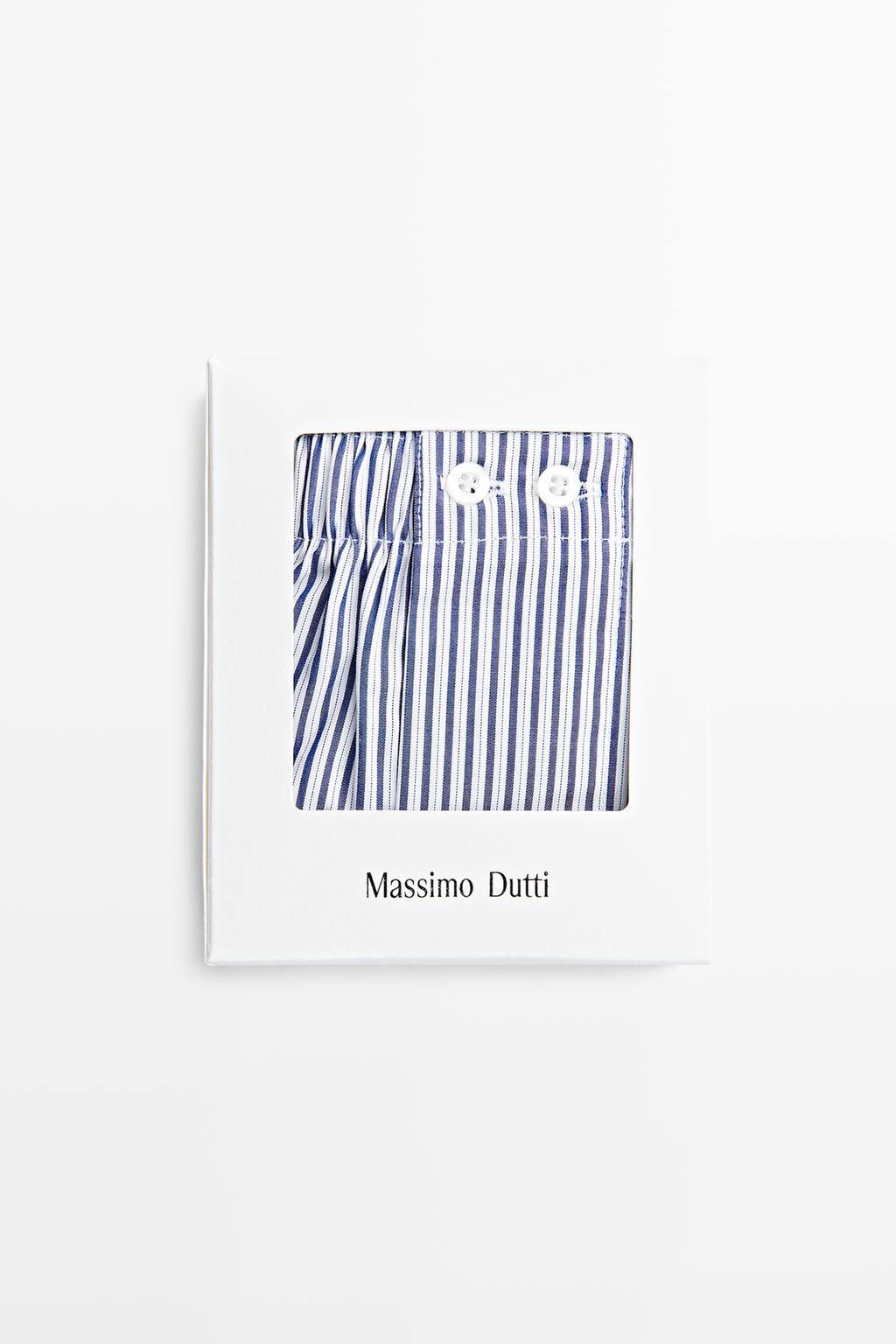 Massimo Dutti 100% pambıq zolaqlı bokser