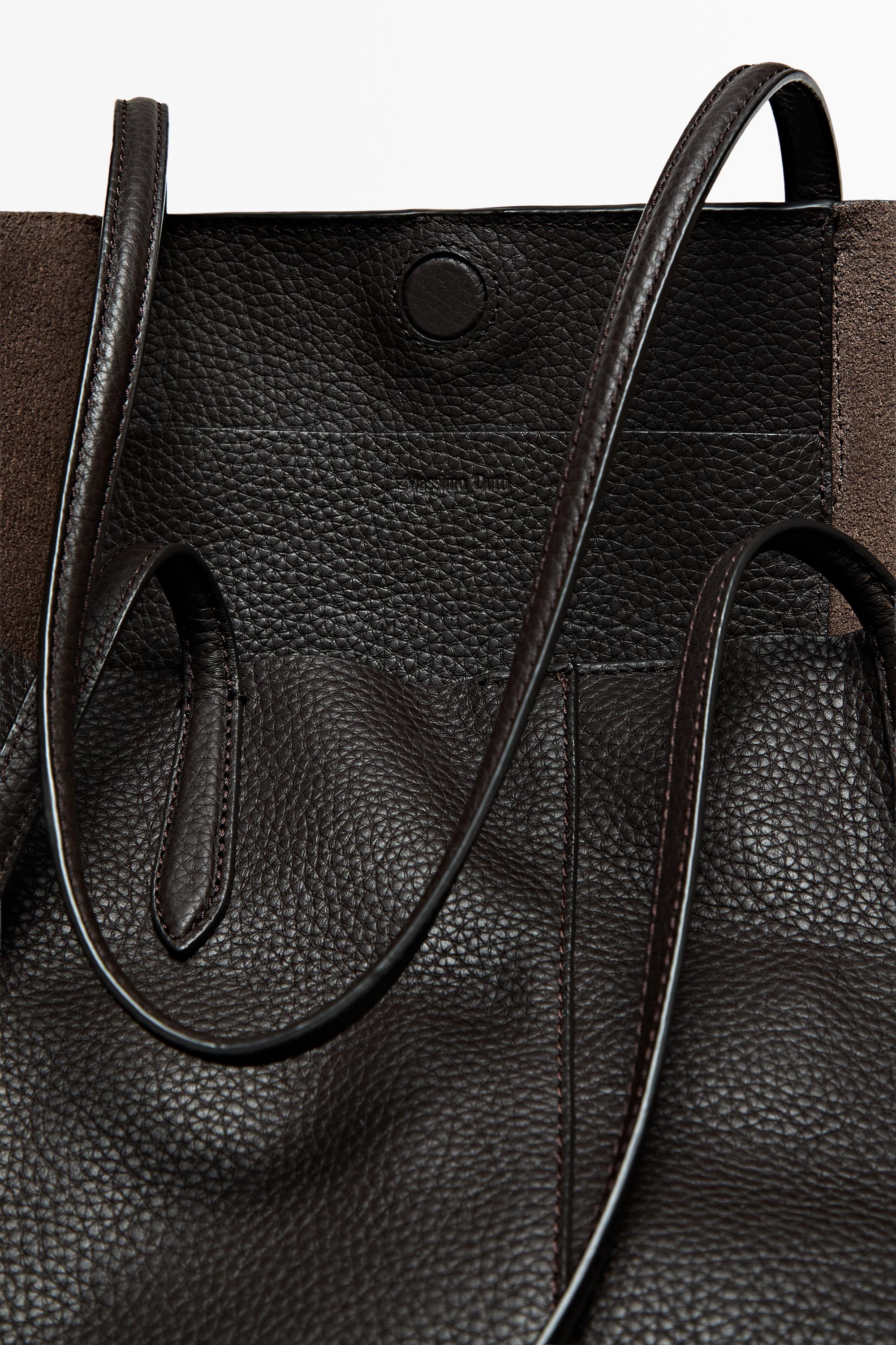 Bolso tote large piel napa