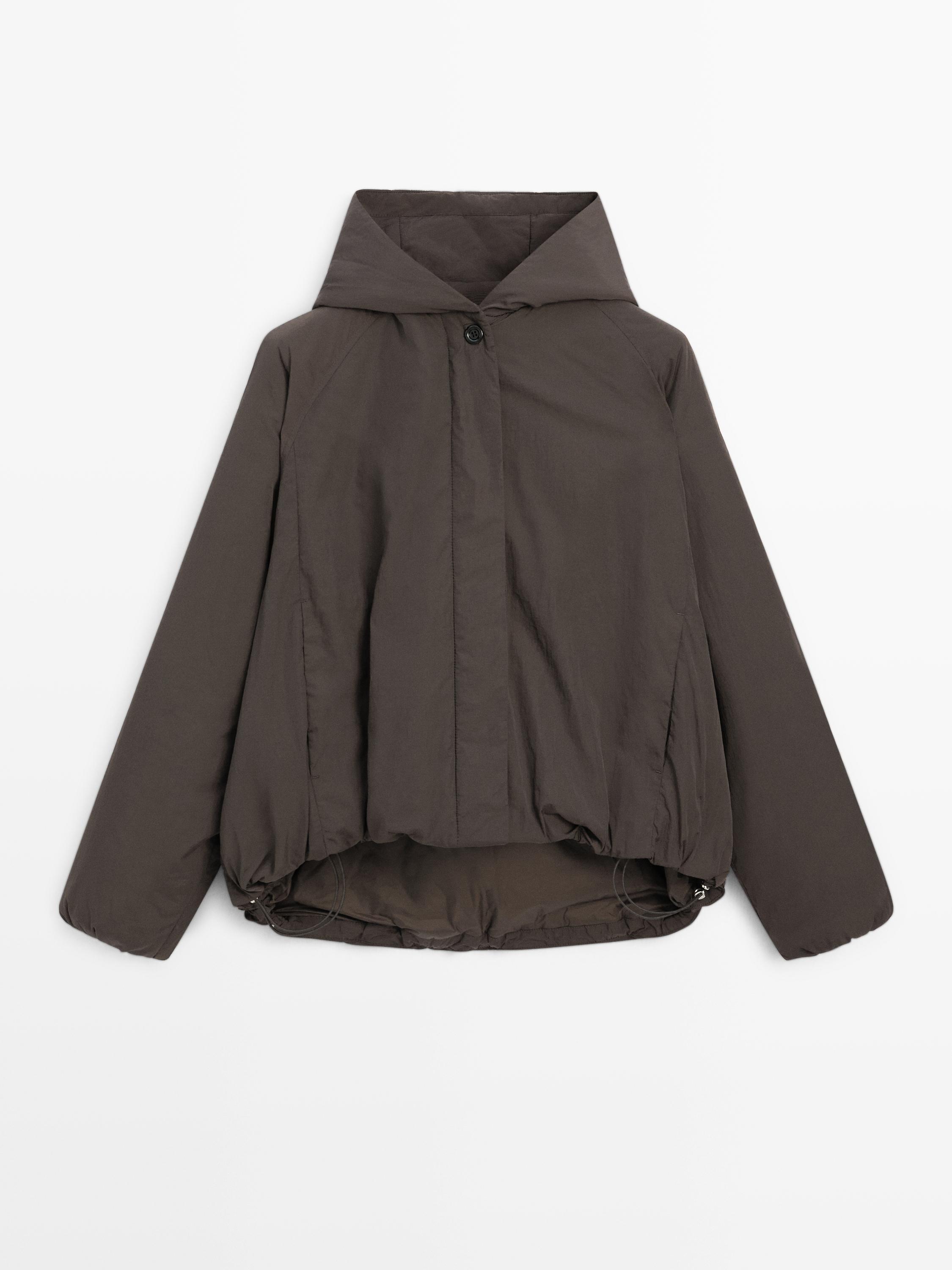 Water-repellent bomber jacket