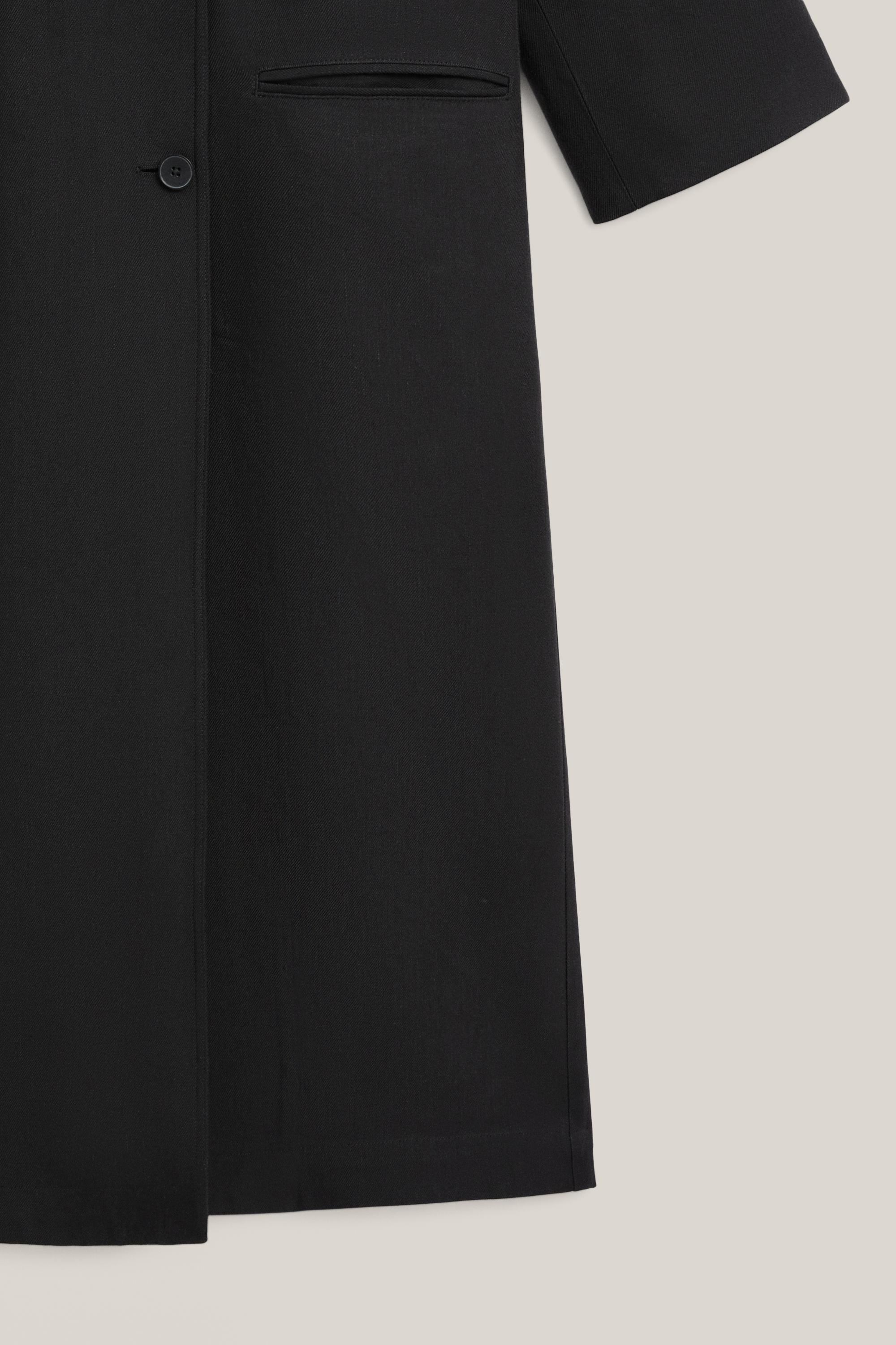 Long double-breasted trench coat - LIMITED EDITION — BLACK