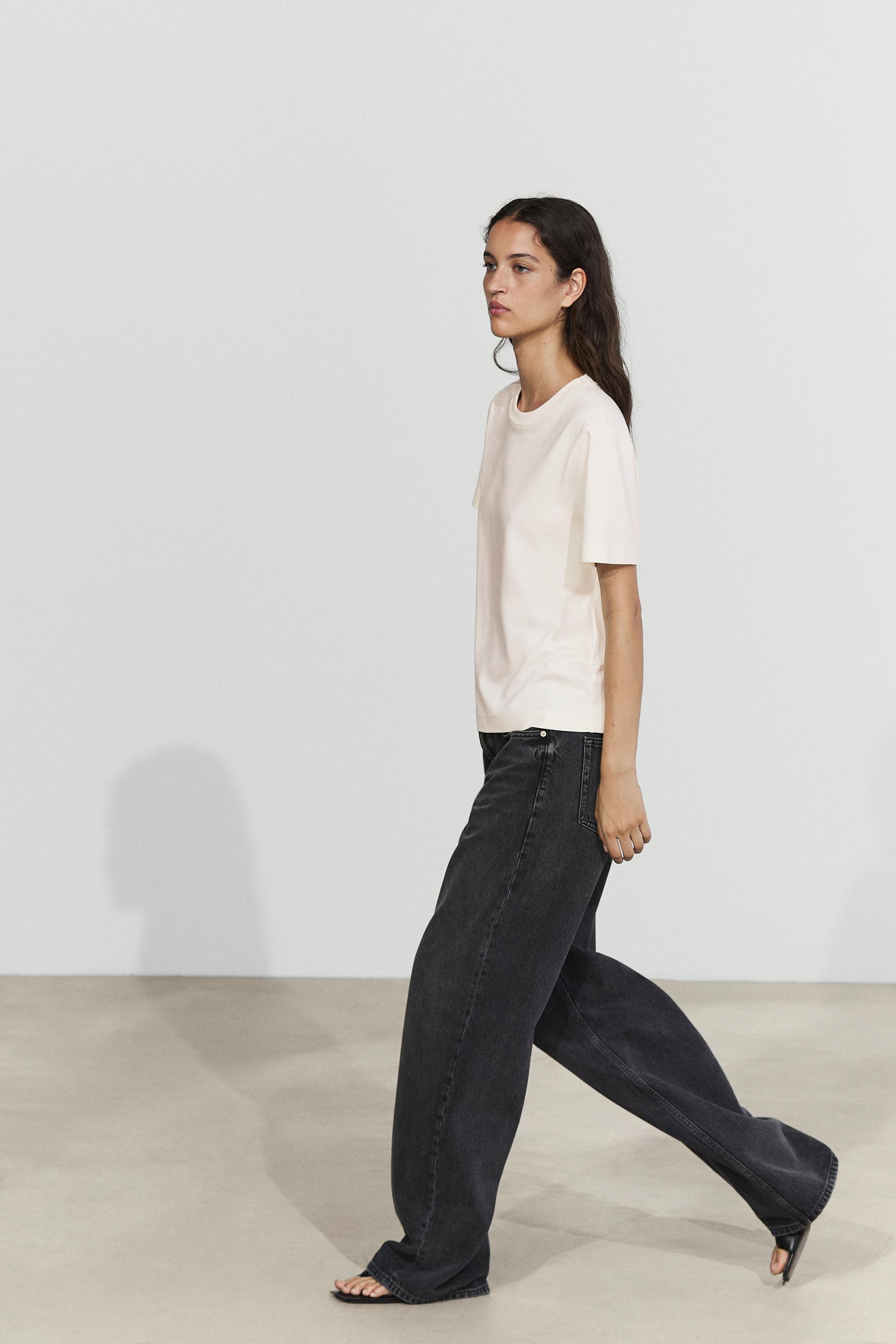 Short sleeve interlock T-shirt — CREAM