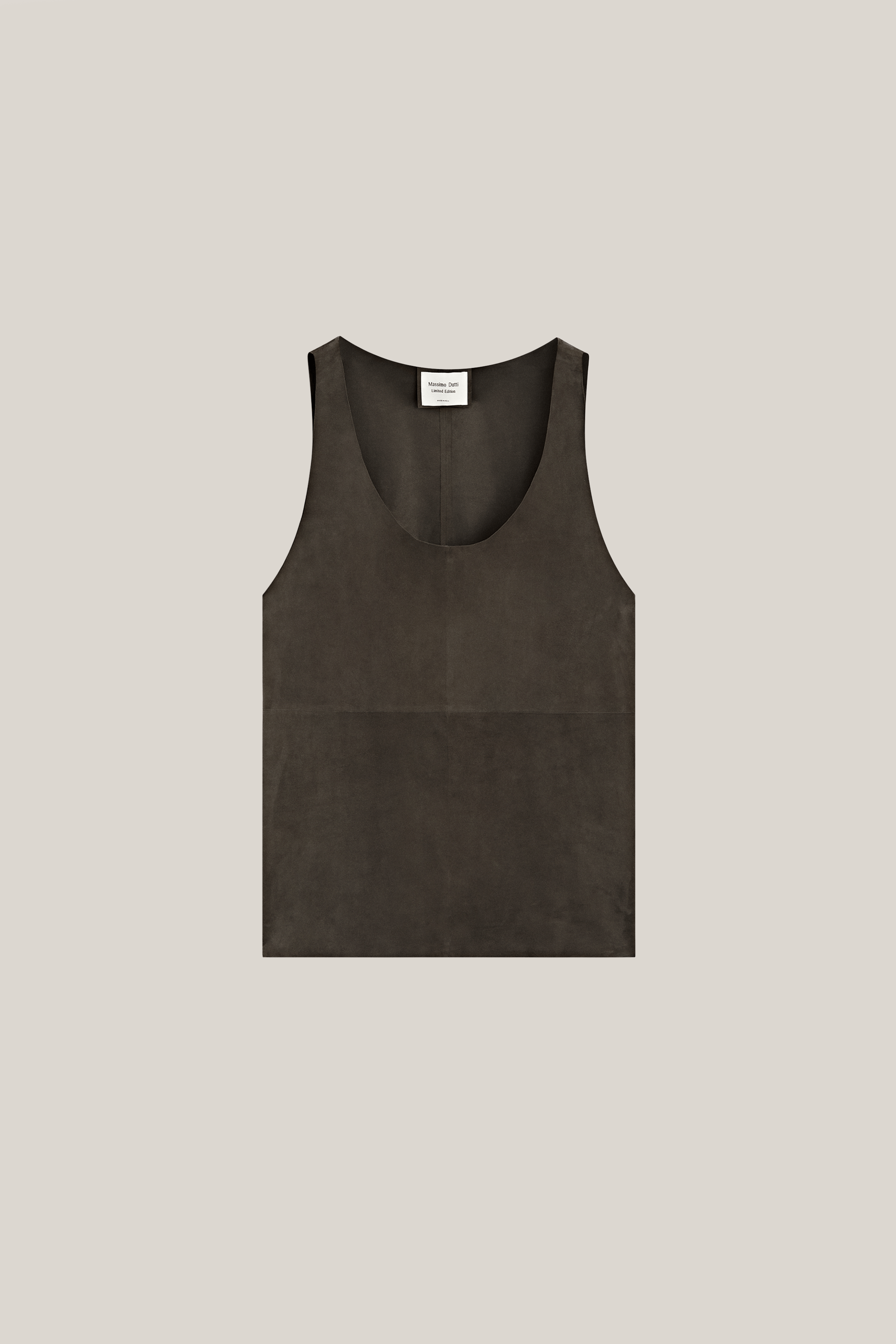 Linen suit waistcoat — BROWN