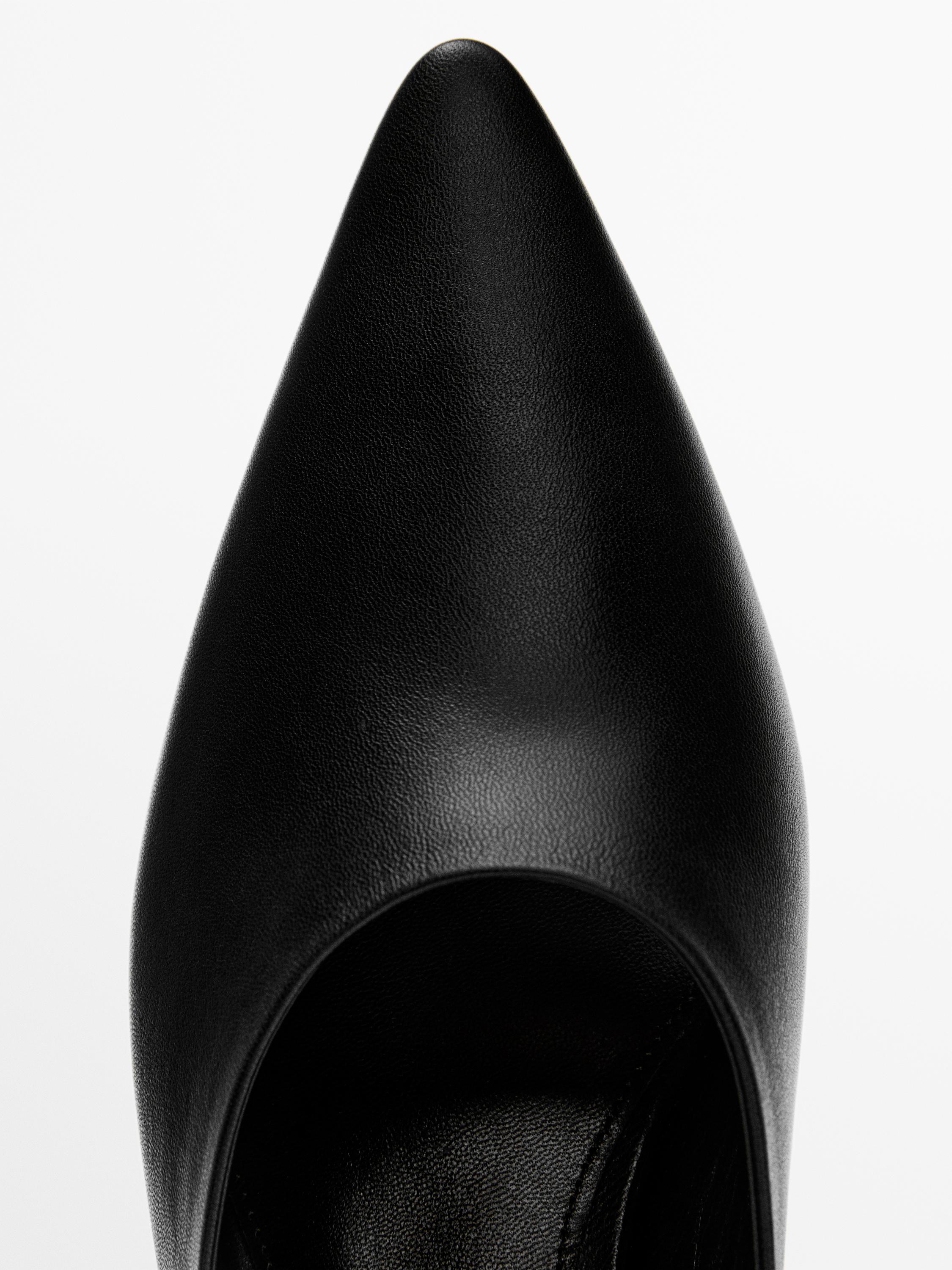 Wedge heel mules — BLACK