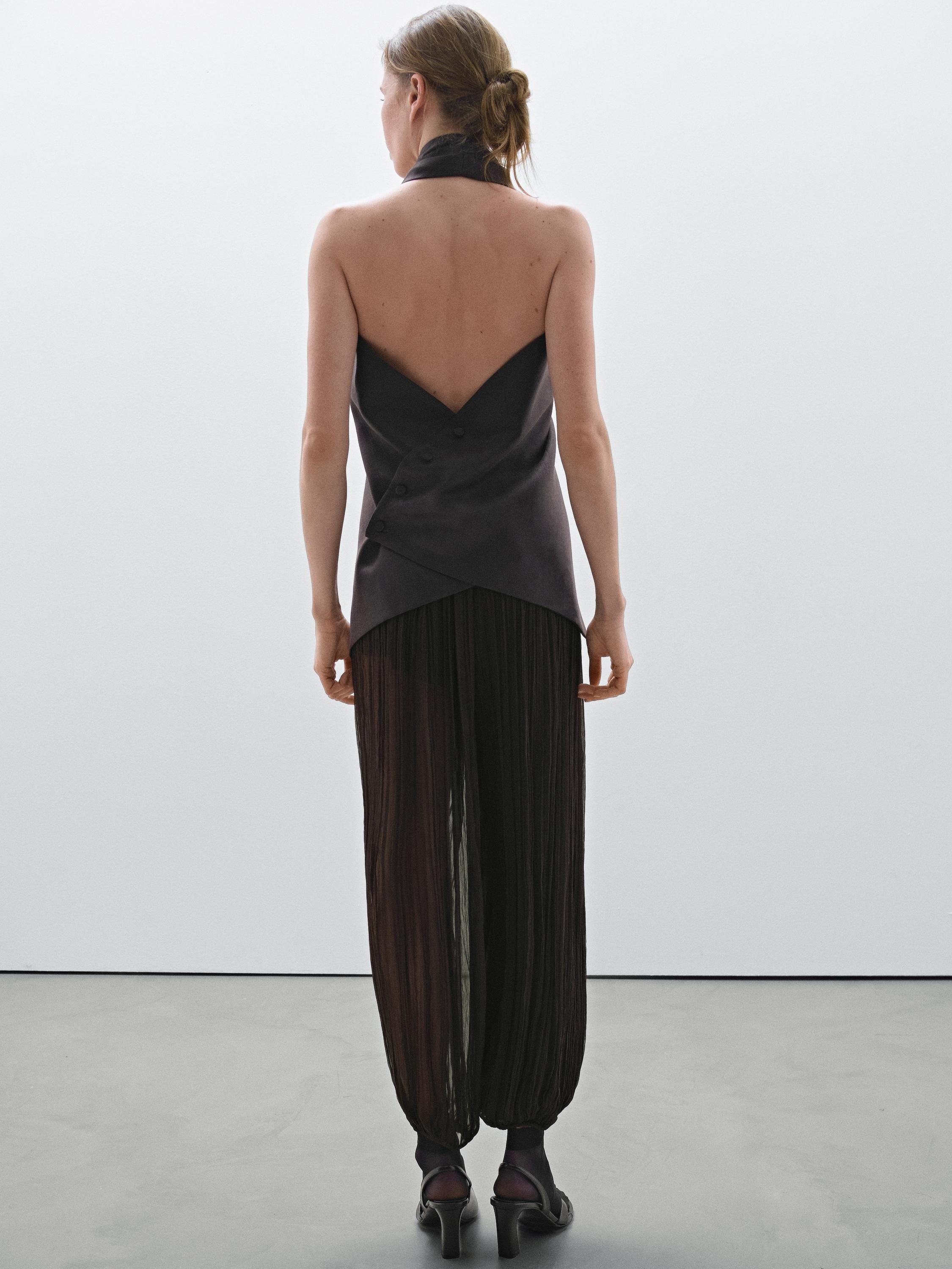 Sarouel trousers with pleated detail - Studio